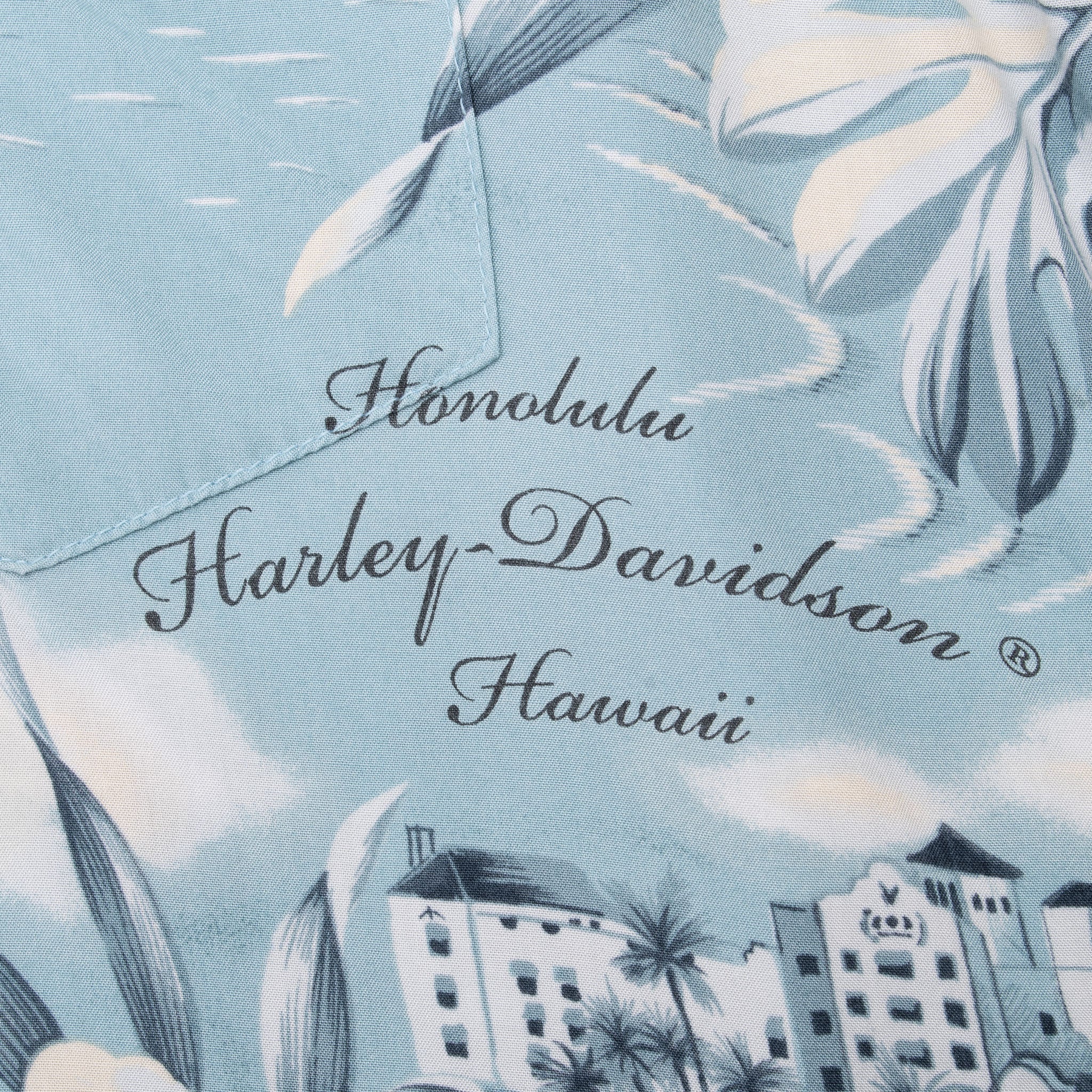 Vintage Harley Davidson Hawaiian Shirt Small 1990S Made In Hawaii