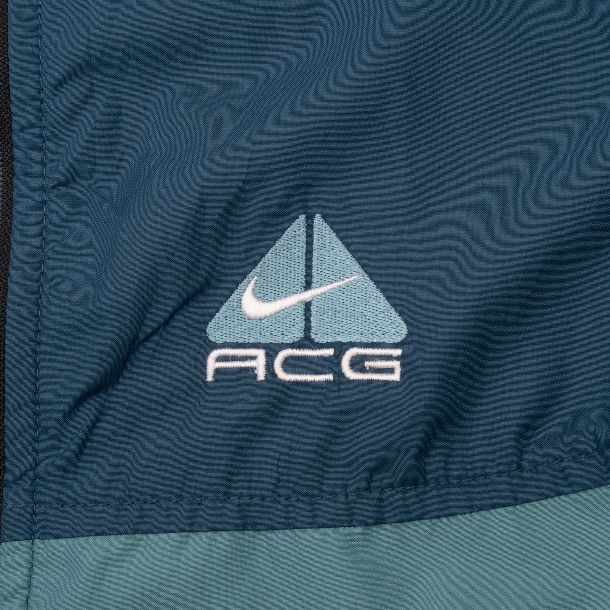 Vintage Nike Acg Blue Windbreaker Jacket 1990S Size Small