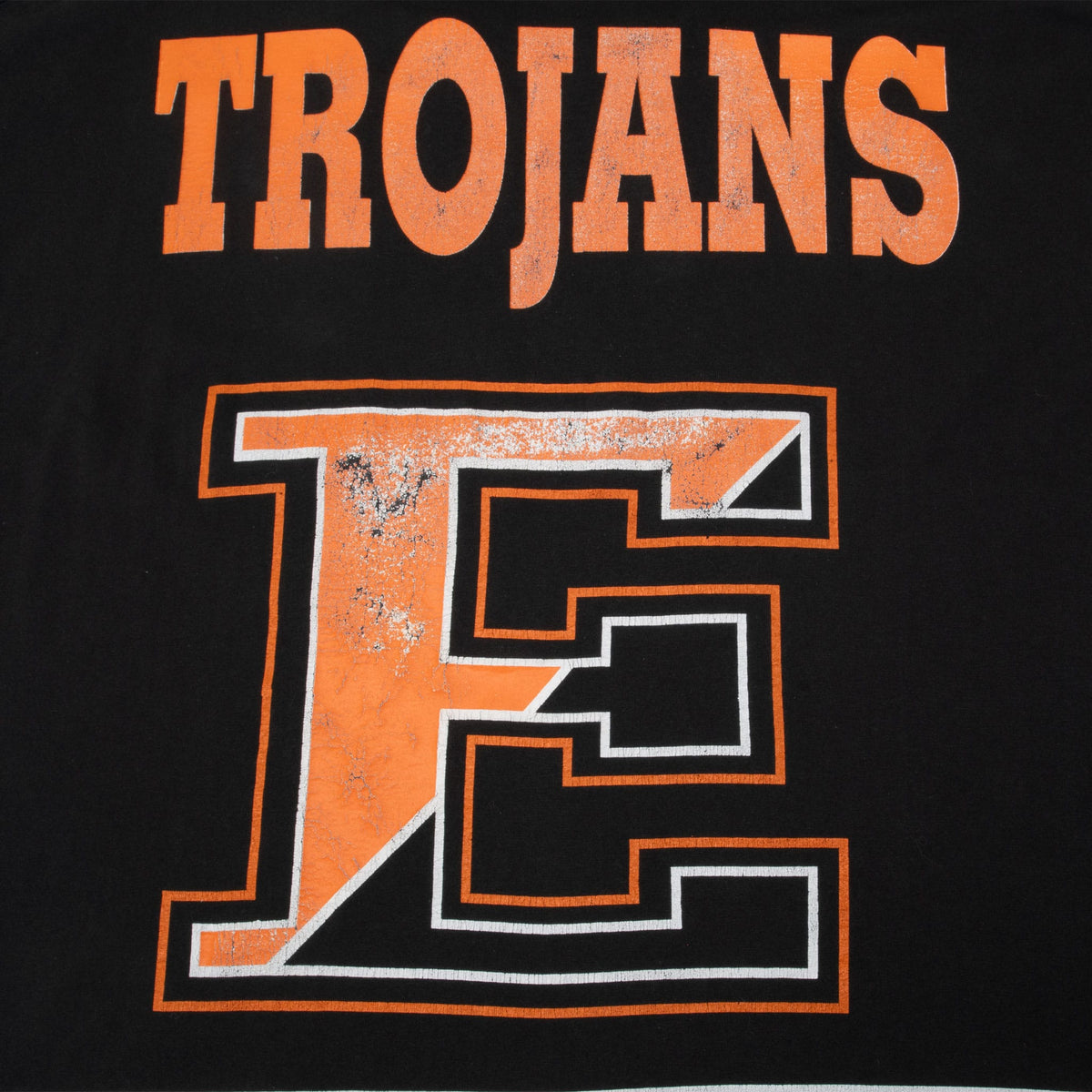 Vintage East High Trojans Tee Shirt 1990S Size 2Xl Made In Usa With Single Stitch Sleeves