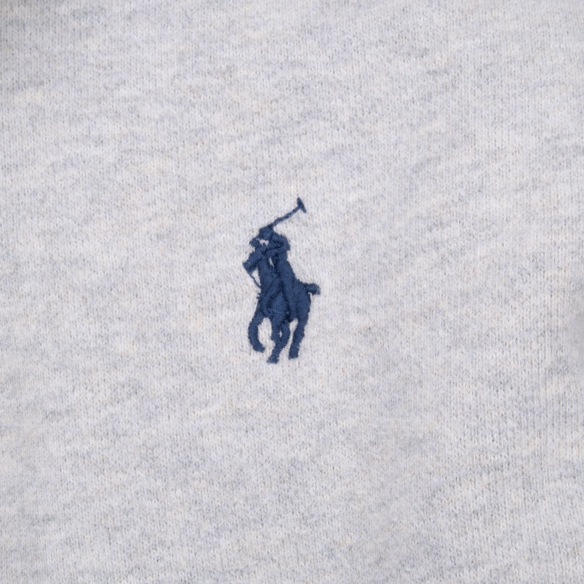 Vintage Polo Ralph Lauren Grey Sherpa Lined Hoodie Sweatshirt 1990S Size 2Xl Tall