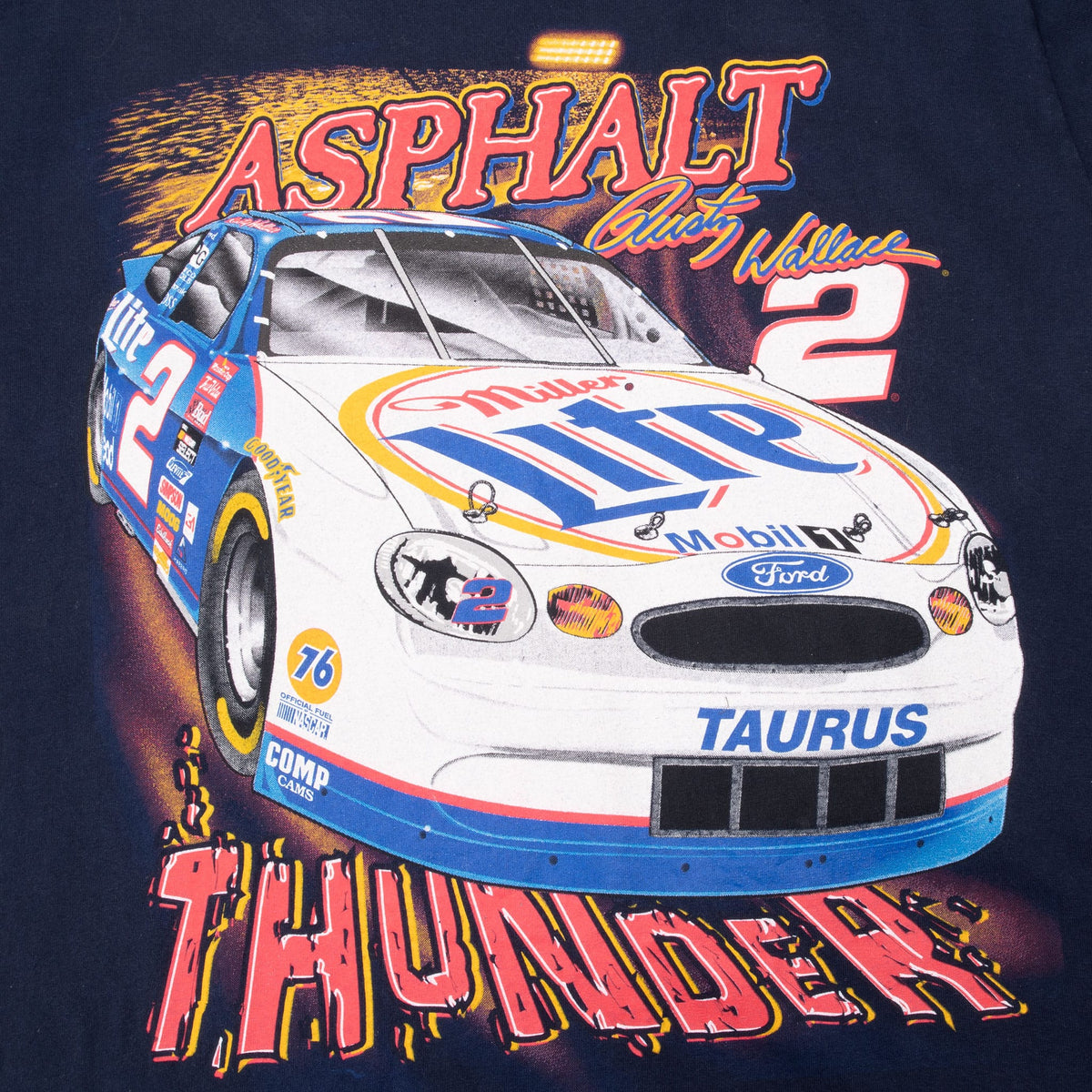 Vintage Nascar Rusty Wallace 1990S Tee Shirt Size Medium Made In Usa