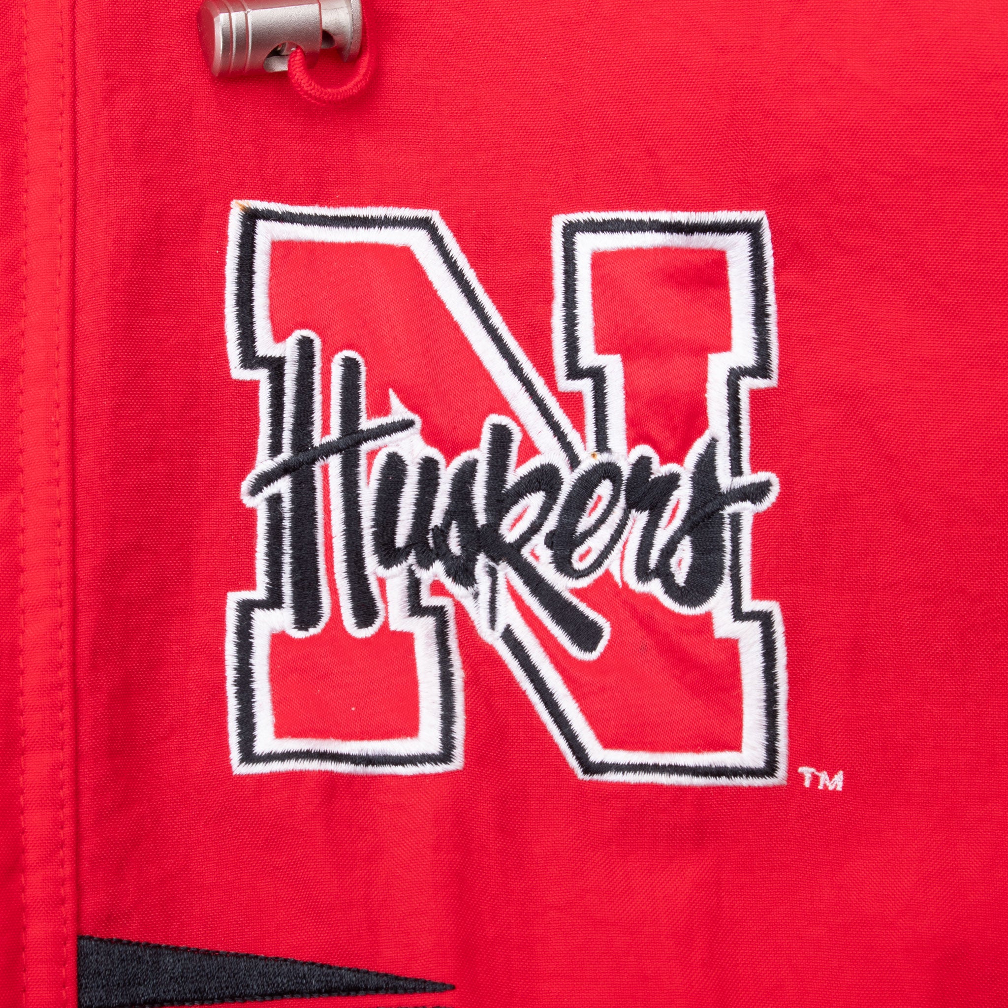 Vintage Ncaa University of Nebraska Huskers 1990S Heavy Pullover Logo Athletic Jacket Size Large