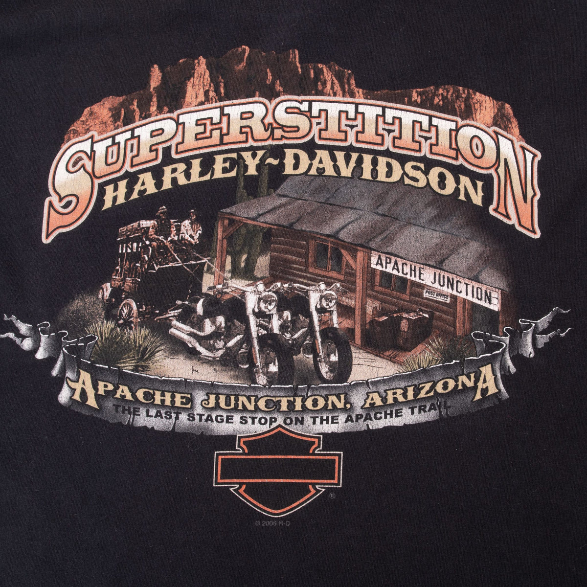 Vintage Harley Davidson Arizona Long Sleeve Pocket Tee Shirt 2006 Size Medium