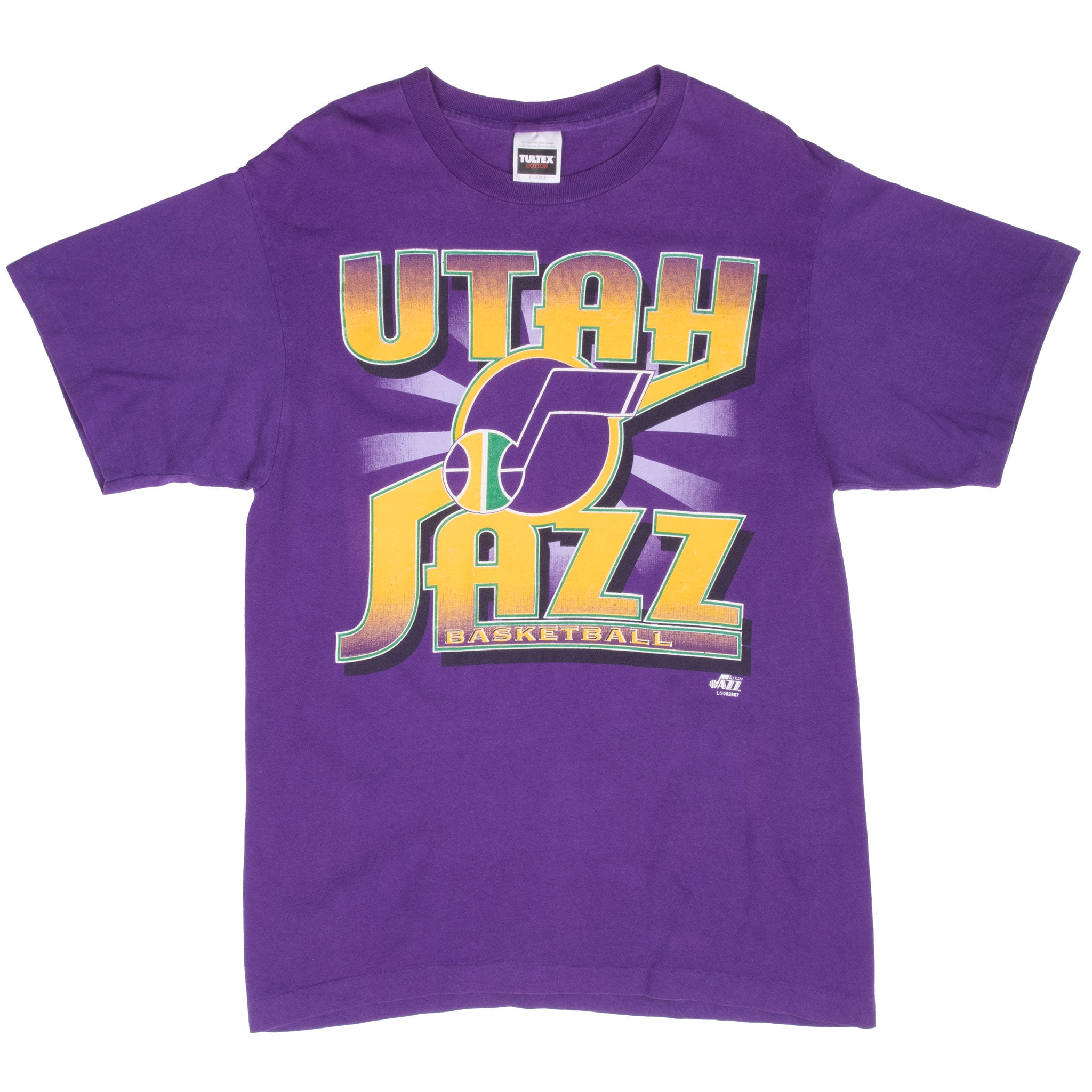Vintage Nba Utah Jazz 1990S Tee Shirt Size Large With Single Stitch Sleeves