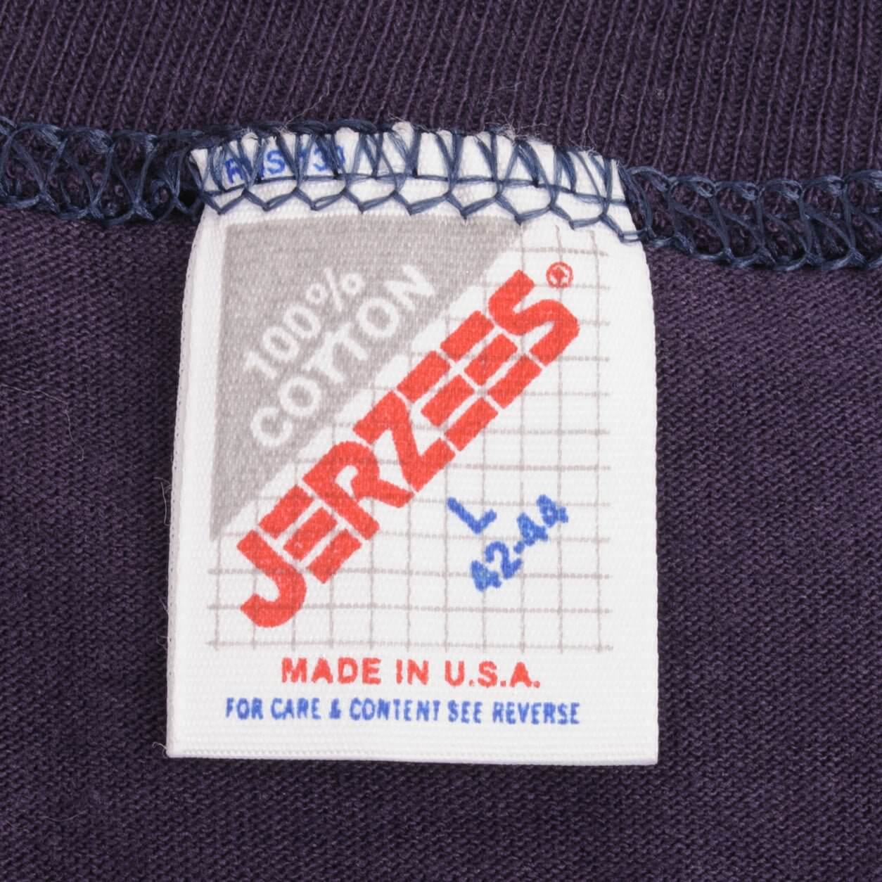 Vintage NFL New York Giants Super Bowl Xxv 1990 Tee Shirt Medium Made In Usa With Single Stitch Sleeves