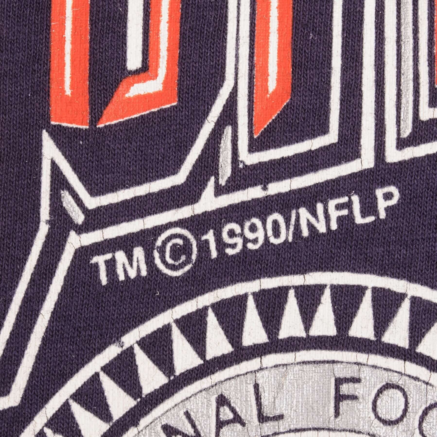 Vintage NFL New York Giants Super Bowl Xxv 1990 Tee Shirt Medium Made In Usa With Single Stitch Sleeves