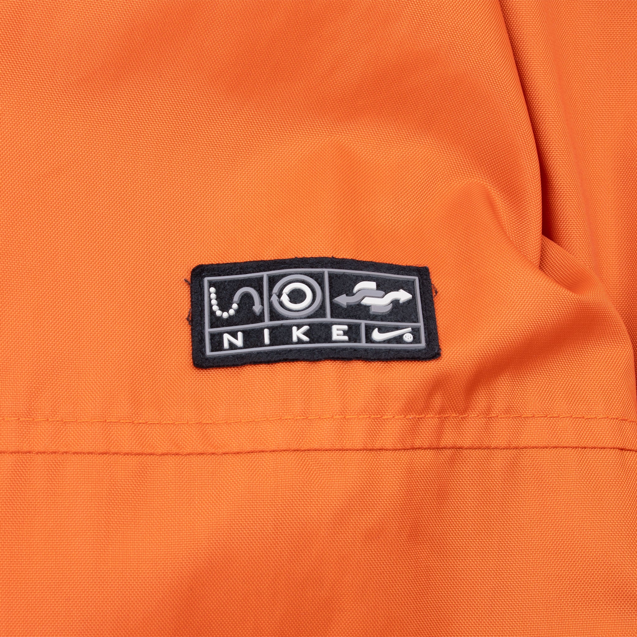 Vintage Nike Swoosh Orange Hooded Windbreaker Jacket 2000S Size XL