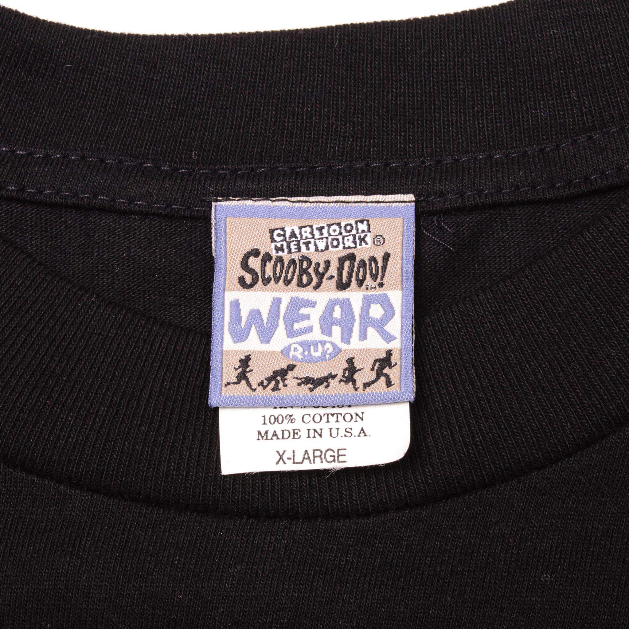 Vintage Label Tag Cartoon Network Scooby-Doo ! Wear R.U ? 1998 90s 1990s