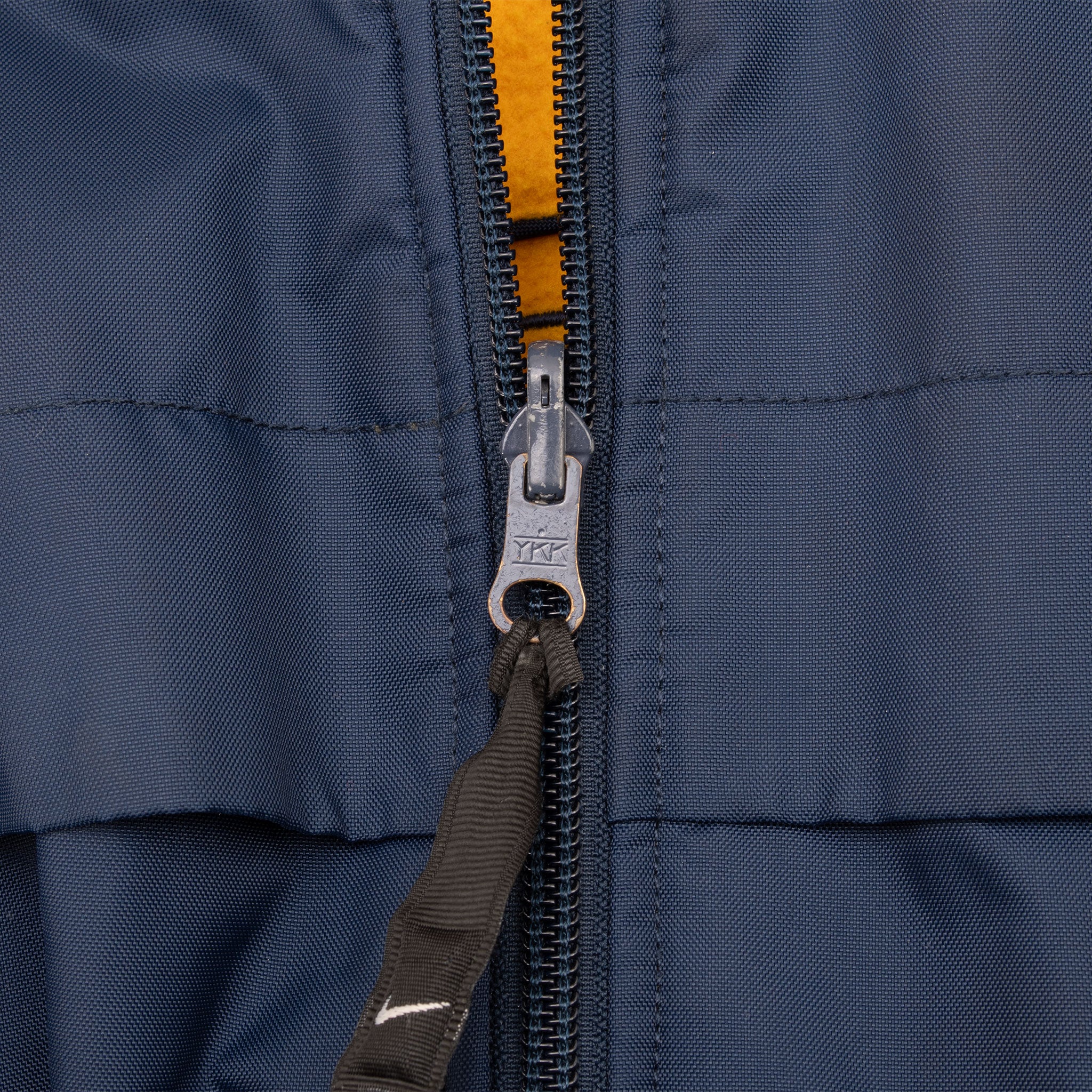 Vintage Nike Swoosh Yellow Blue Hooded Reversible Windbreaker Jacket 2000S Size XL