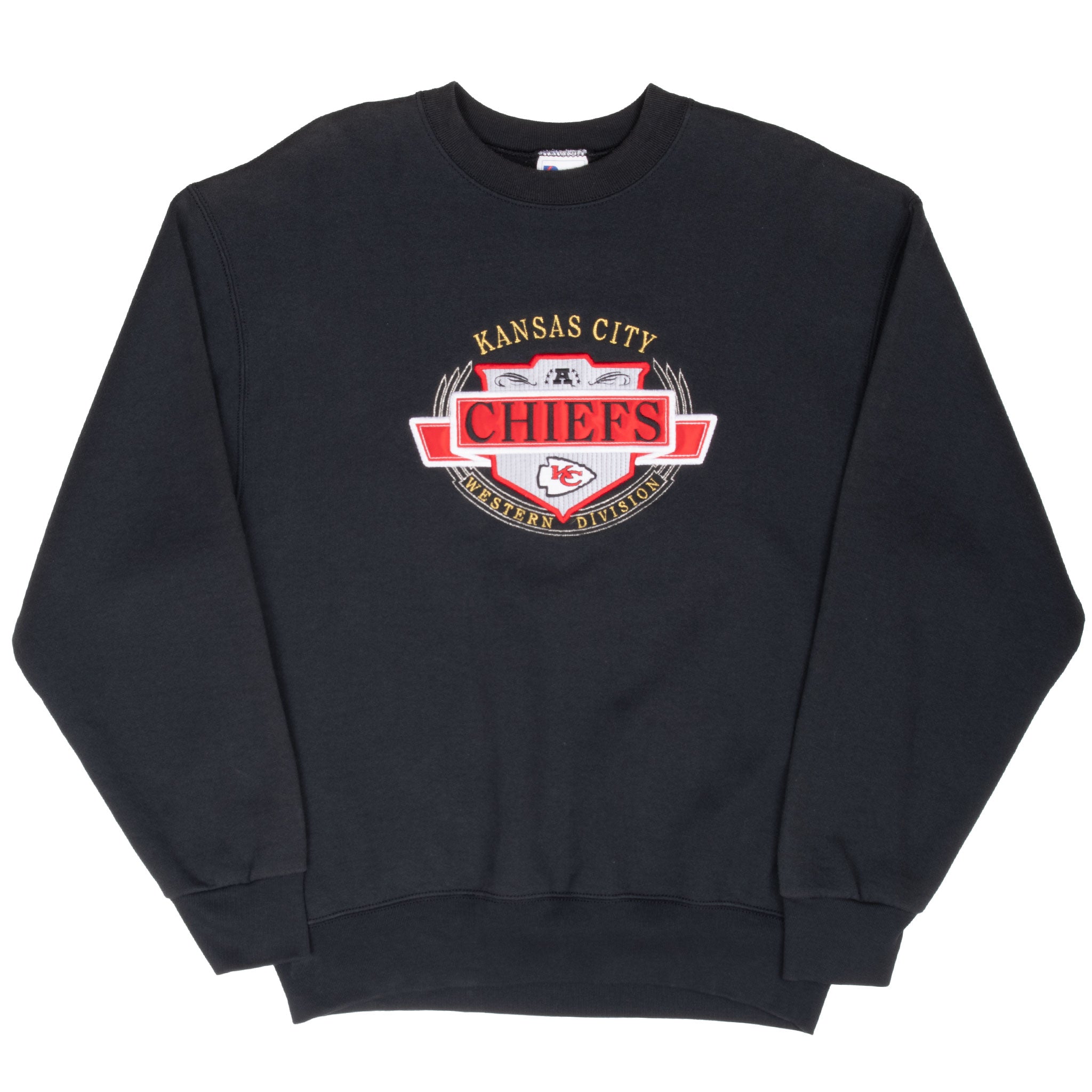 Vintage Nfl Kansas City Chiefs Embroidered 1990S Sweatshirt Size Large Made In Usa