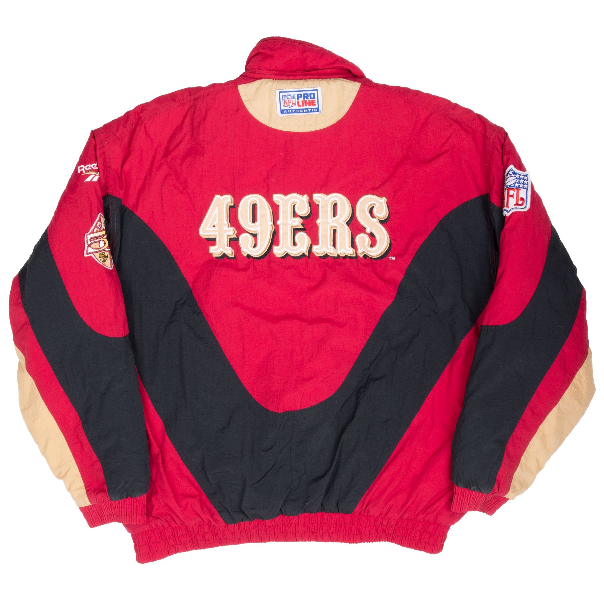 Vintage Nfl San Francisco 49Ers 1990S Reebok Windbreaker Jacket Size Large