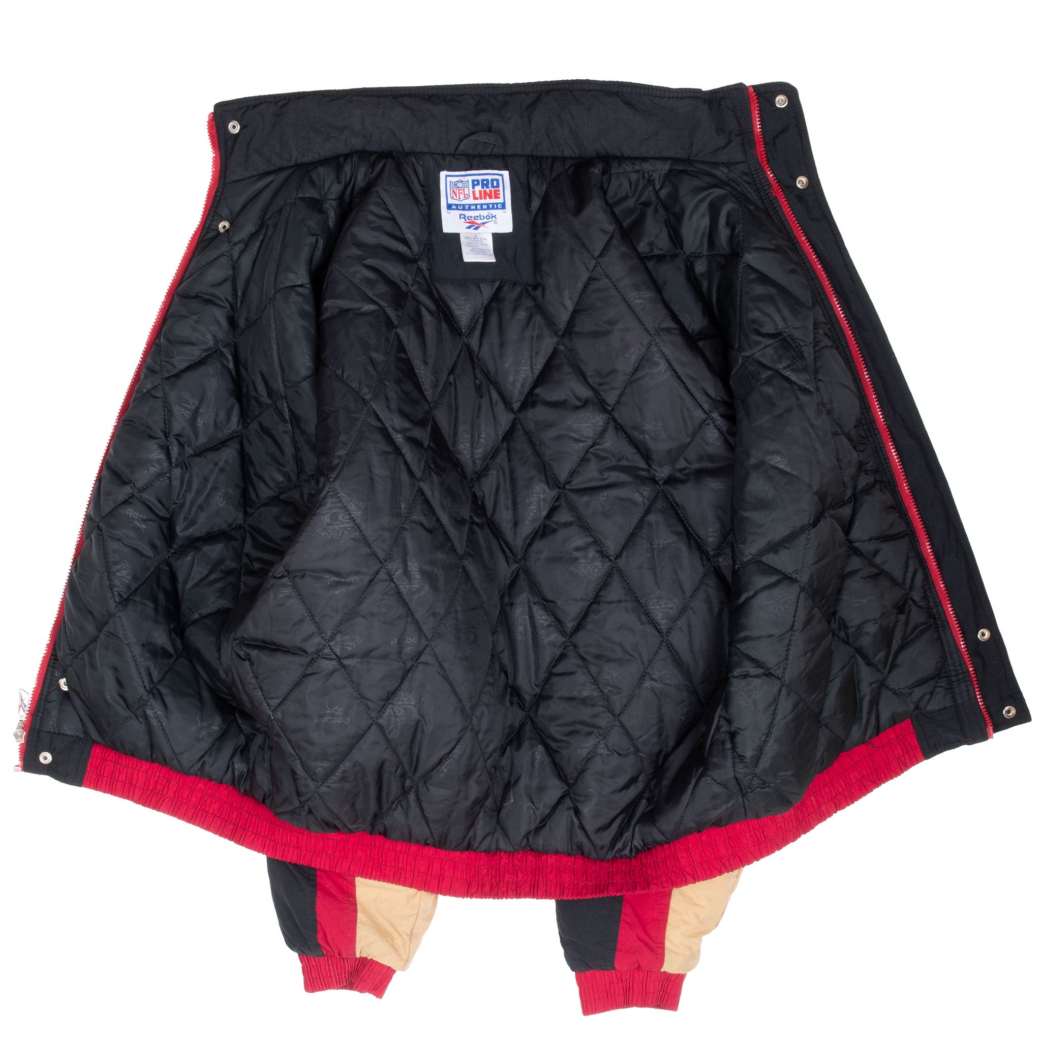 Vintage Nfl San Francisco 49Ers 1990S Reebok Windbreaker Jacket Size Large