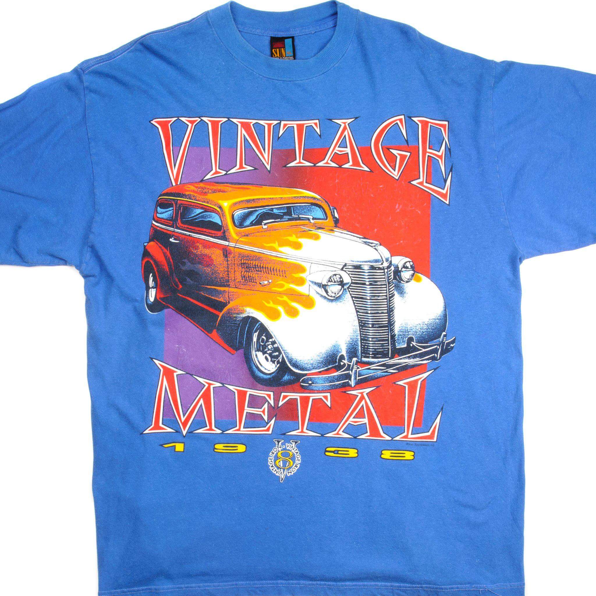 VINTAGE V8 VINTAGE METAL TEE SHIRT SIZE XL