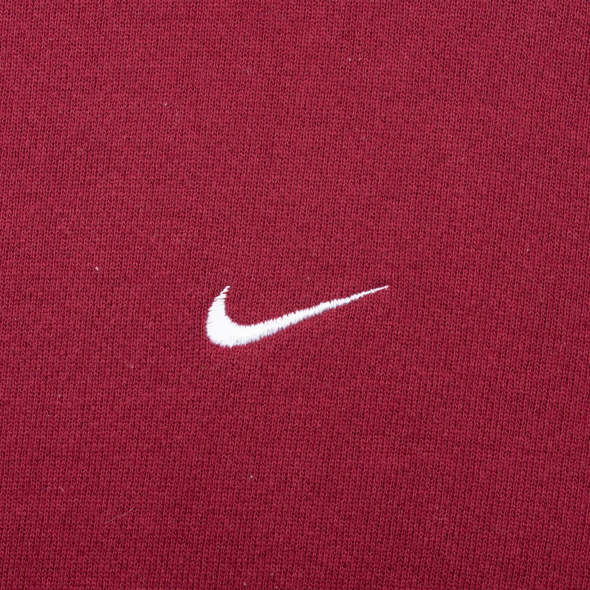 VINTAGE NIKE CLASSIC SWOOSH RED BURGUNDY SWEATSHIRT 2000S MEDIUM