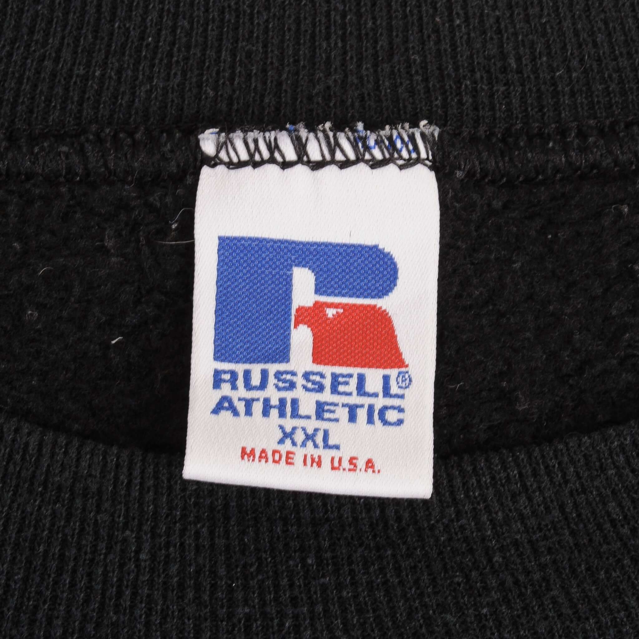 Vintage USC Trojans Russell Black Crewneck Sweatshirt 1990S Size 2XL Made In USA