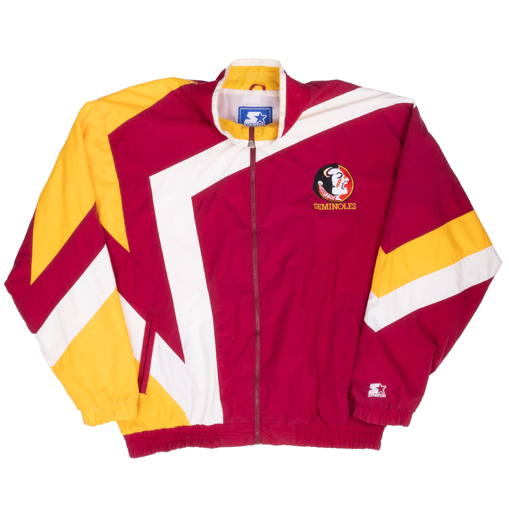 Vintage Ncaa Fsu Florida State Seminoles Starter Windbreaker Jacket 1990S Size XL