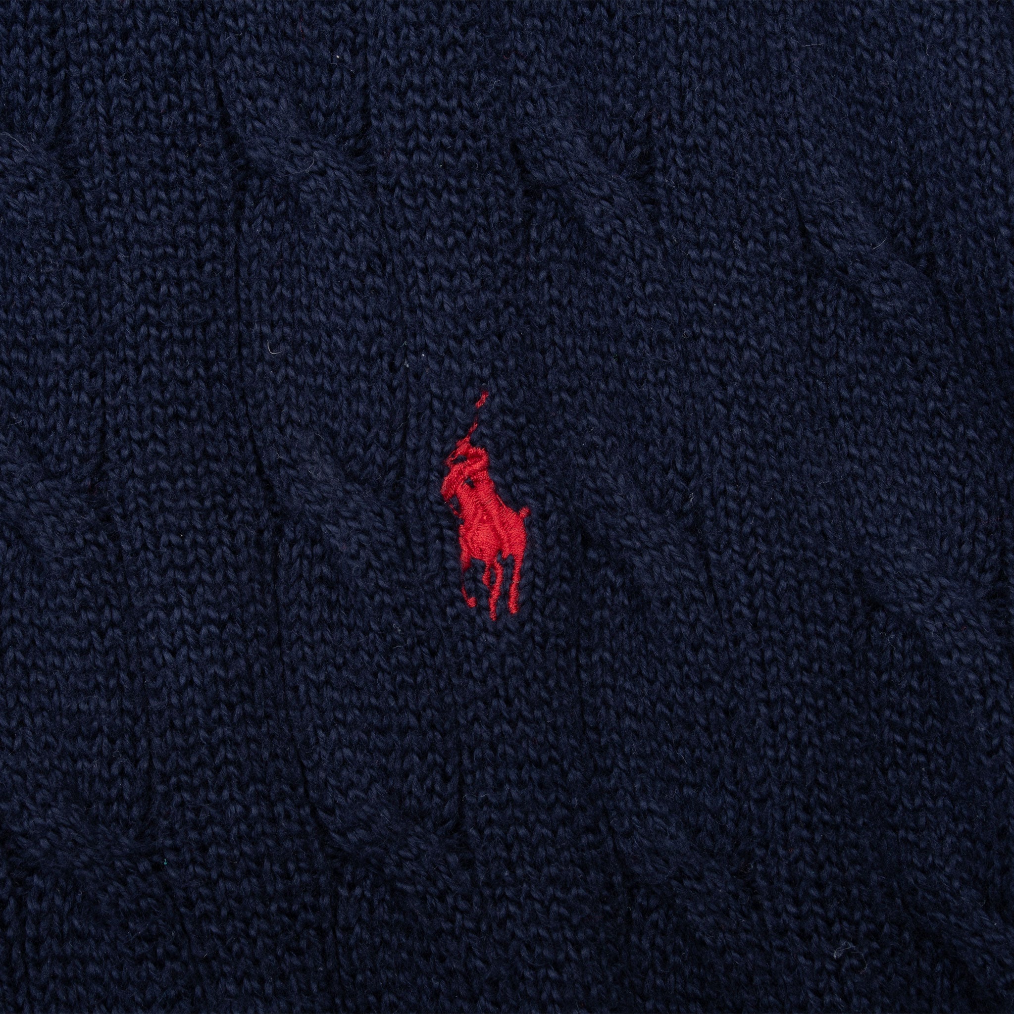 Vintage Polo Ralph Lauren Navy Blue Knit Quarter 1/4 Zip Sweater Size 2XL