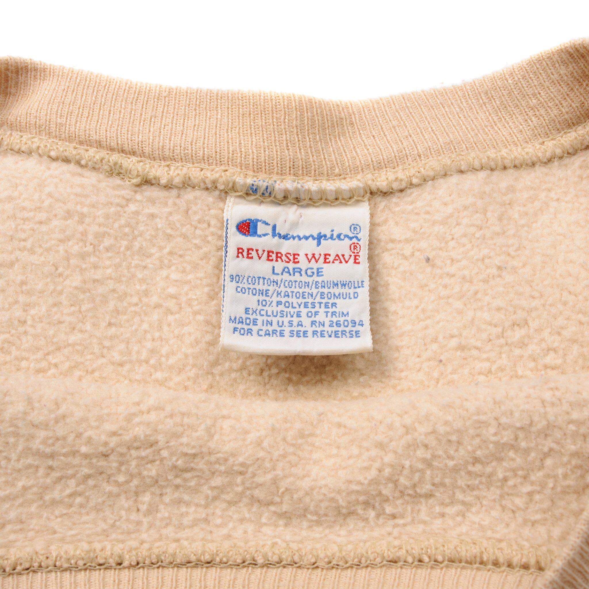 Vintage Champion Reverse Weave Sweatshirt 1990-Mid 1990S Size Large Made In USA.