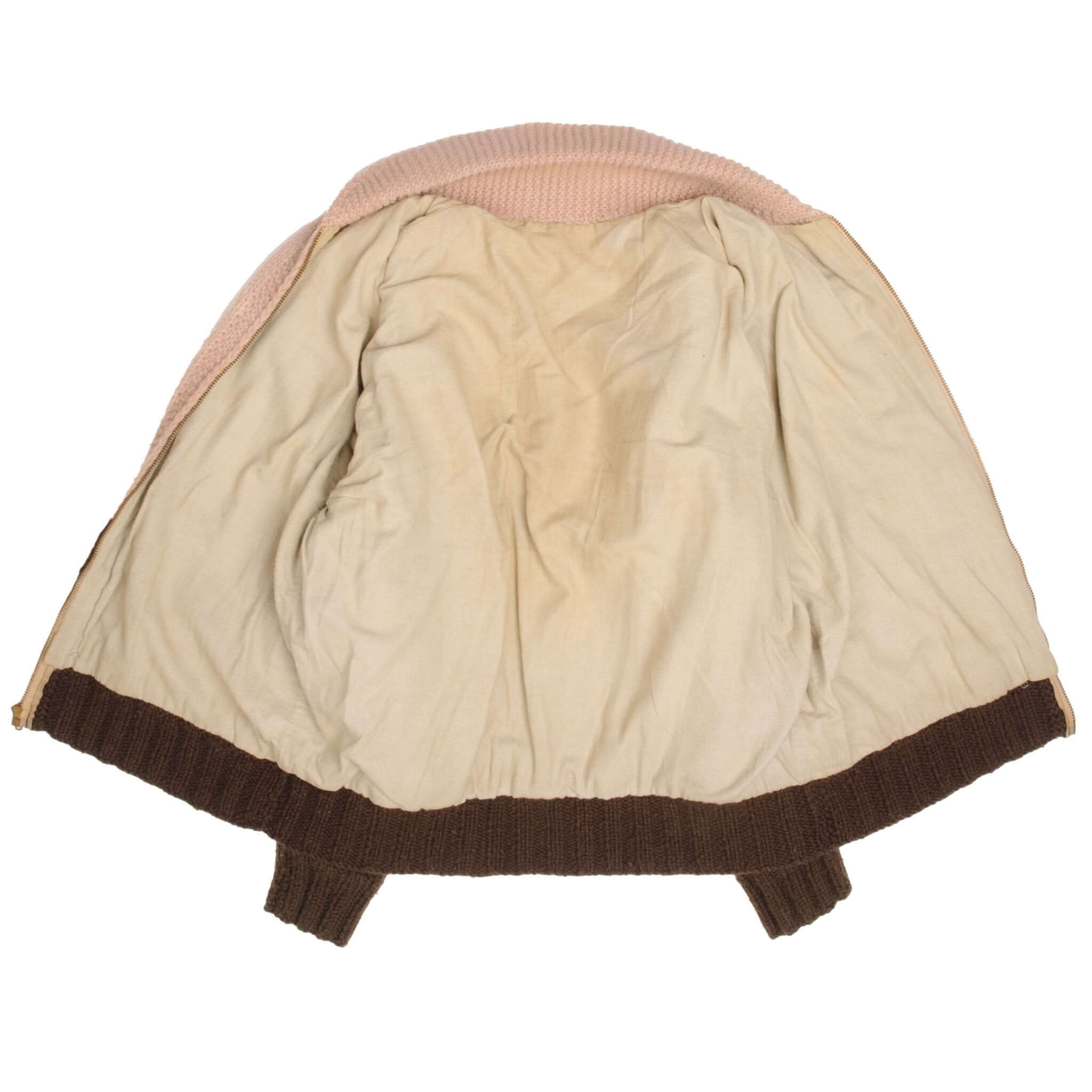 Vintage Pheasant Hunting Wool Knit Cowichan Cardigan Jacket Size Large