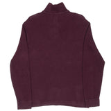 Vintage Polo Ralph Lauren Burgundy Quarter 1/4 Zip Sweater 1990S Size Large