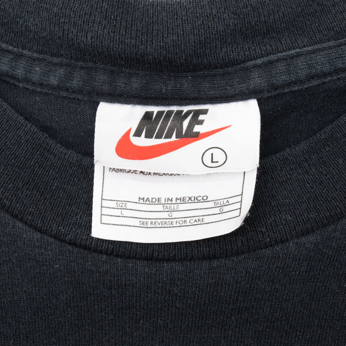 Vintage Nike Court Tennis Black Tee Shirt Late 1990S Size Large