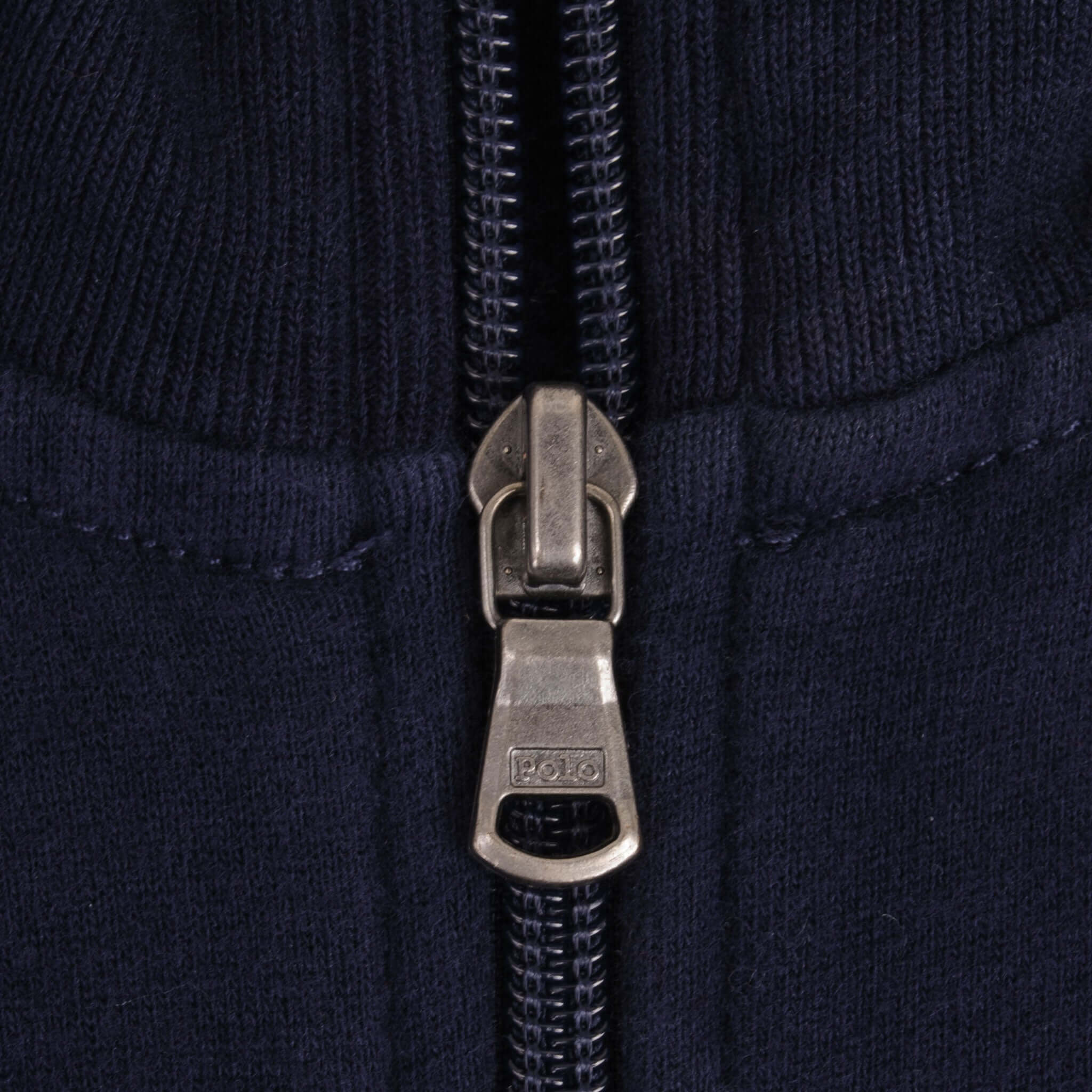 Vintage Ralph Lauren Full Zip Classic Blue Sweatshirt 1990S Size 2XL Tall