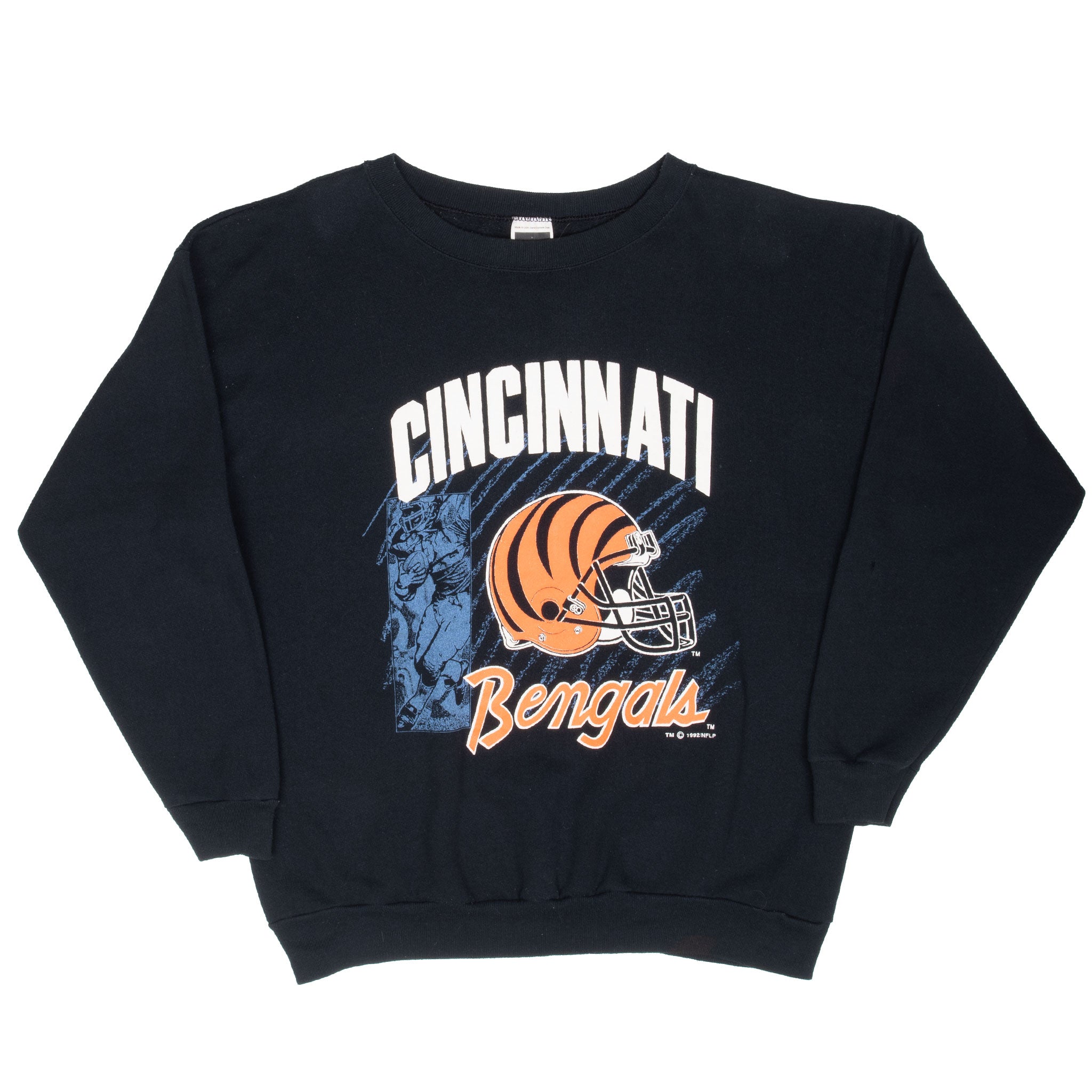 Vintage Nfl Cincinnati Bengals Sweatshirt 1992 Size 2XL Made In Usa