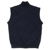 Vintage Nike Classic Swoosh Black Full Zip Vest Sweatshirt 1980S Size Medium