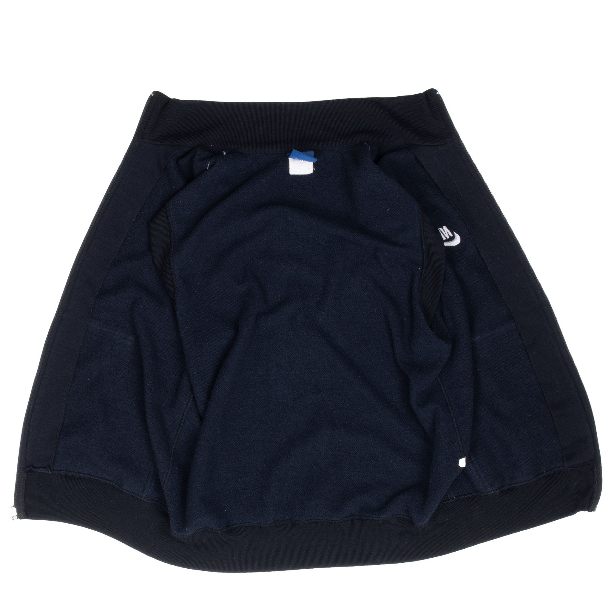 Vintage Nike Classic Swoosh Black Full Zip Vest Sweatshirt 1980S Size Medium