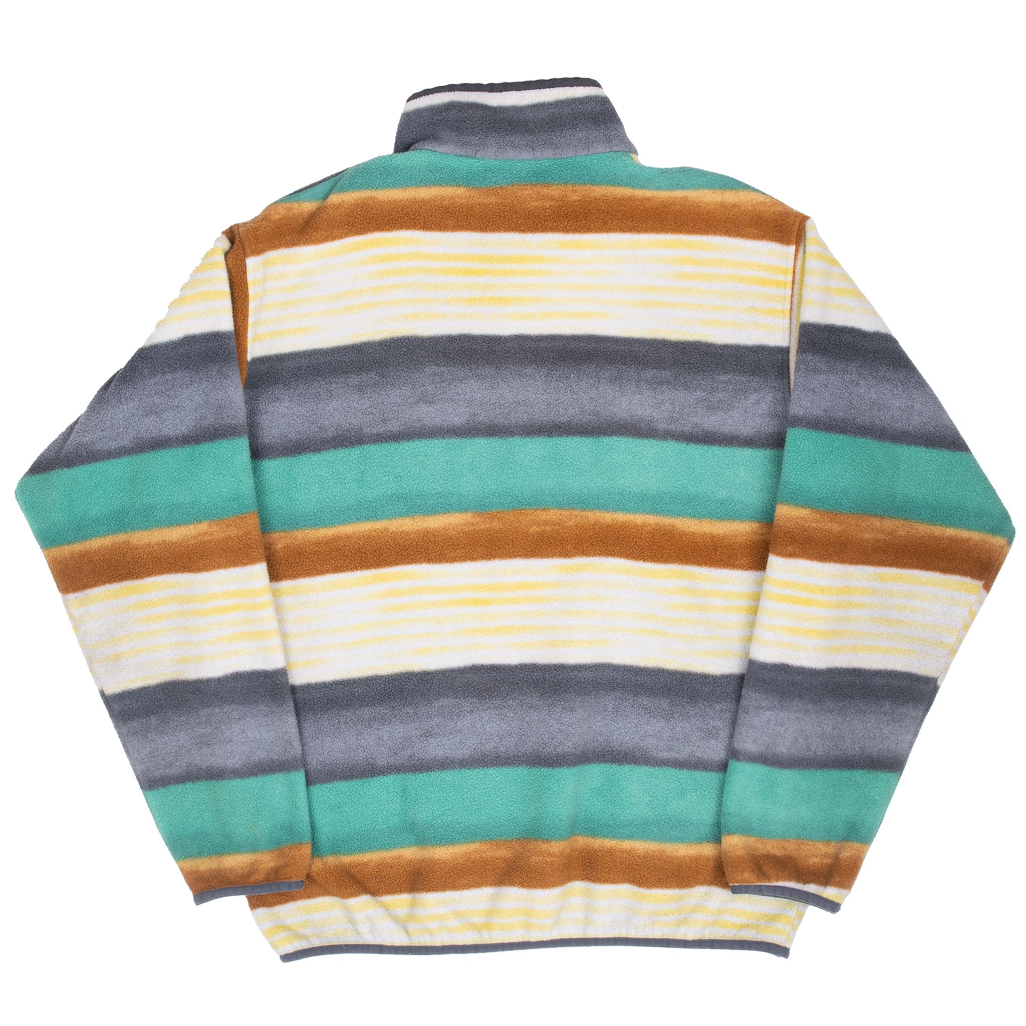 Vintage Patagonia Synchilla Snap T Striped Fleece Pullover Size Large
