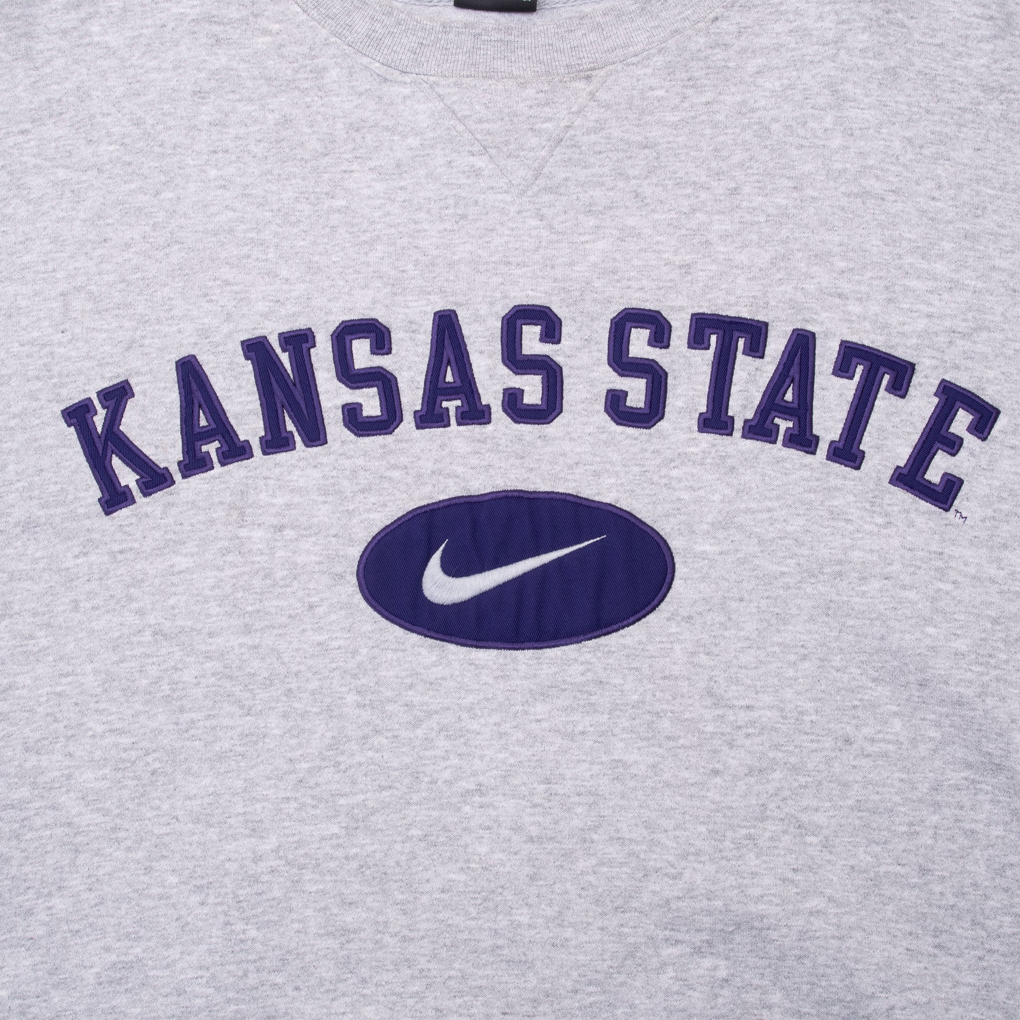 Vintage Nike Kansas Embroidered Sweatshirt 1990S Size XL