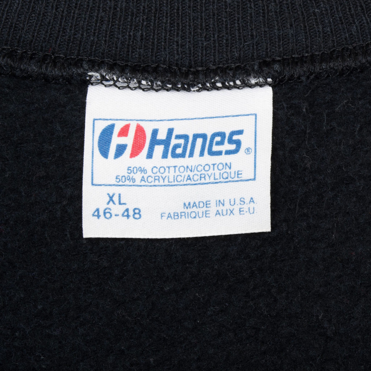 Hanes XL 46-48 neck label inside black Hard Rock Cafe Aspen sweatshirt