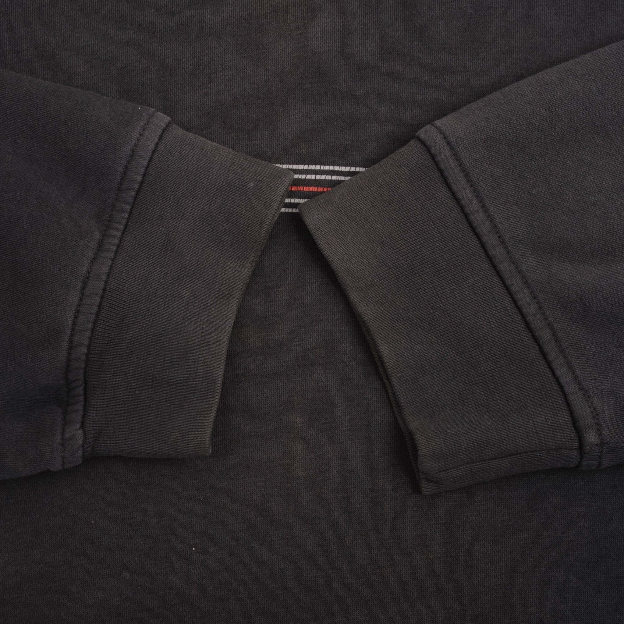 Vintage Nike Spellout Swoosh Black Hoodie Sweatshirt 2000S Size XL