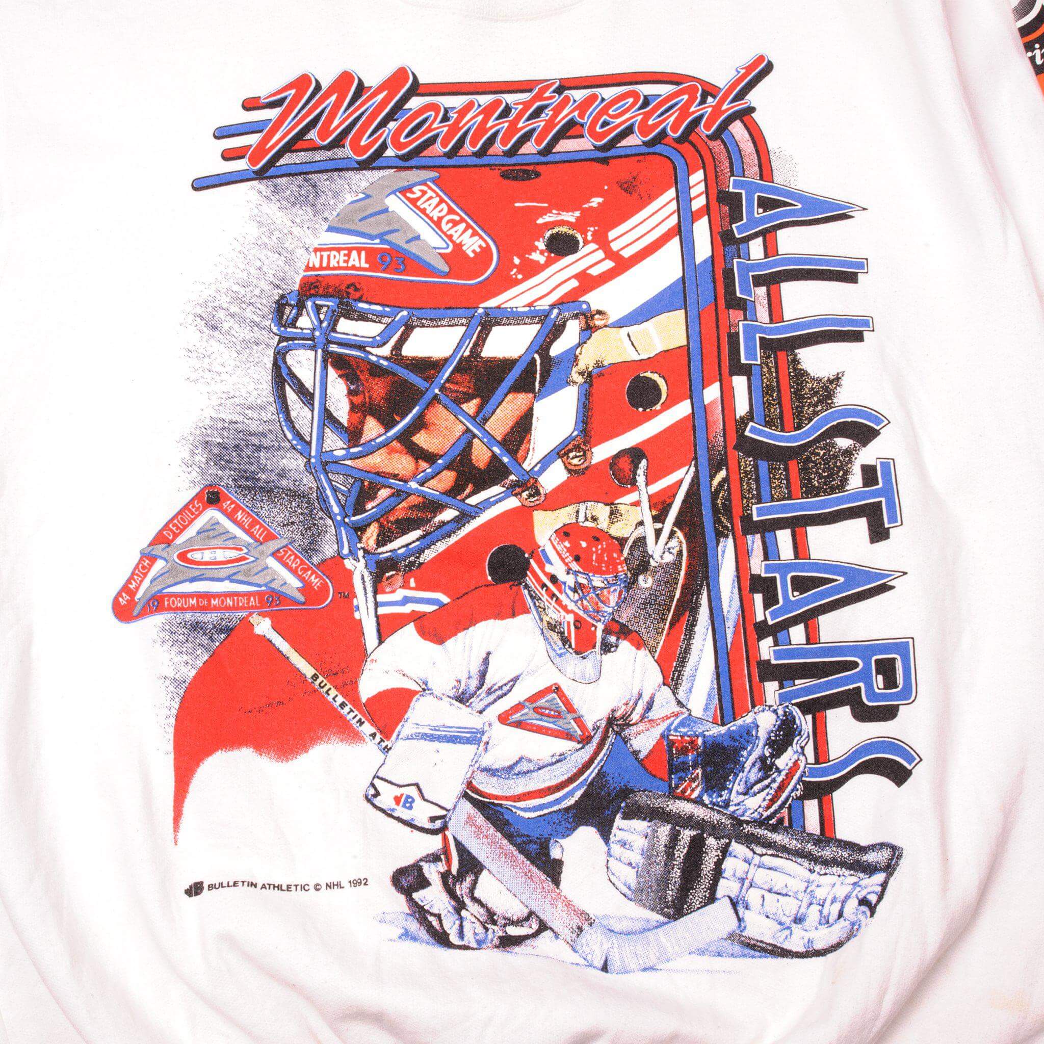 VINTAGE NHL MONTREAL ALL STARS SWEATSHIRT 1993 SIZE XL