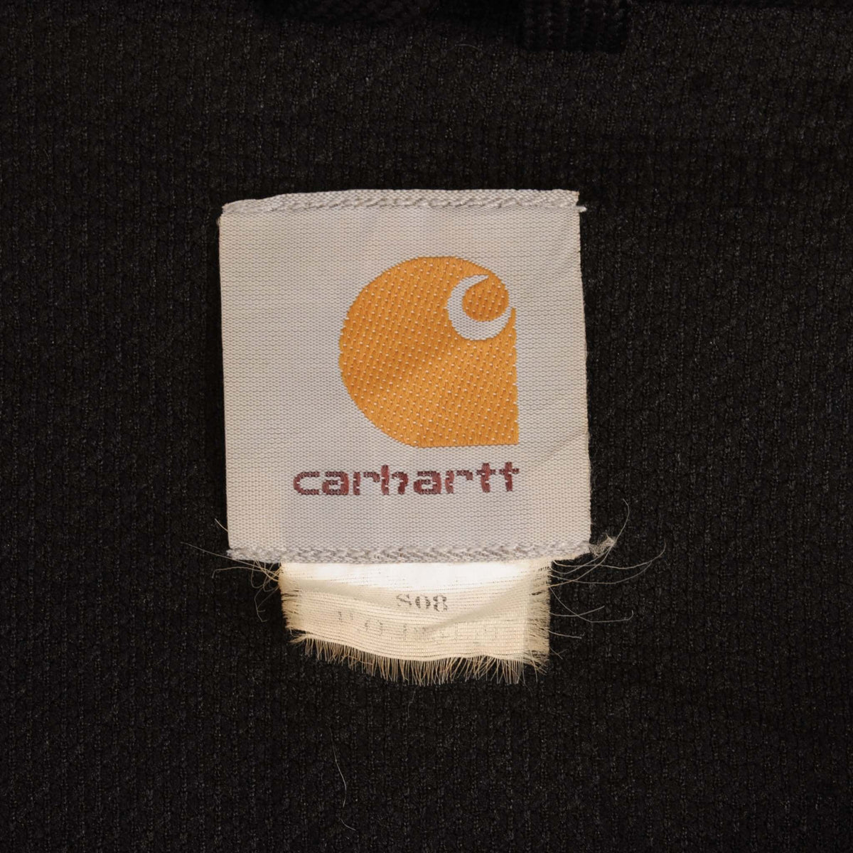 Vintage Carhartt Heavyweight Full Zip Black Hoodie Sweatshirt Size 2XL