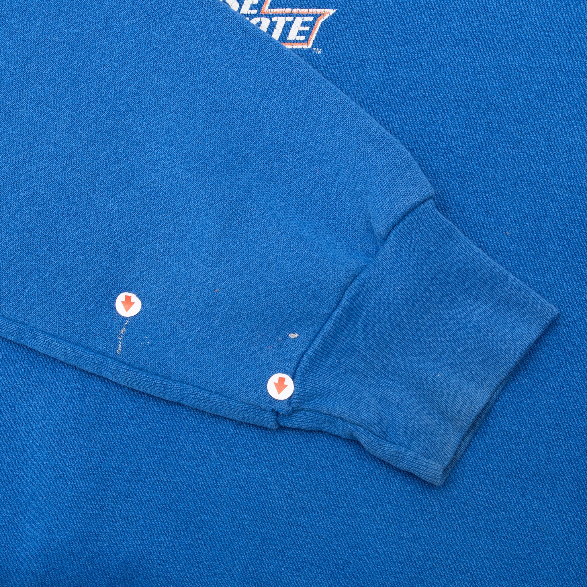 VINTAGE NCAA BOISE STATE BRONCOS BLUE SWEATSHIRT 1990S LARGE