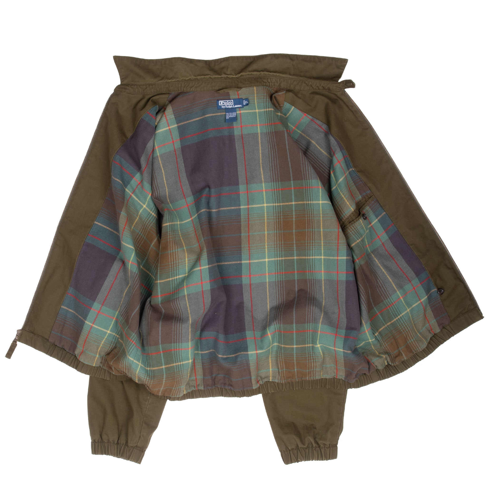 Vintage Polo Ralph Lauren Olive Green Harrington Golf Jacket 1990S Size XL