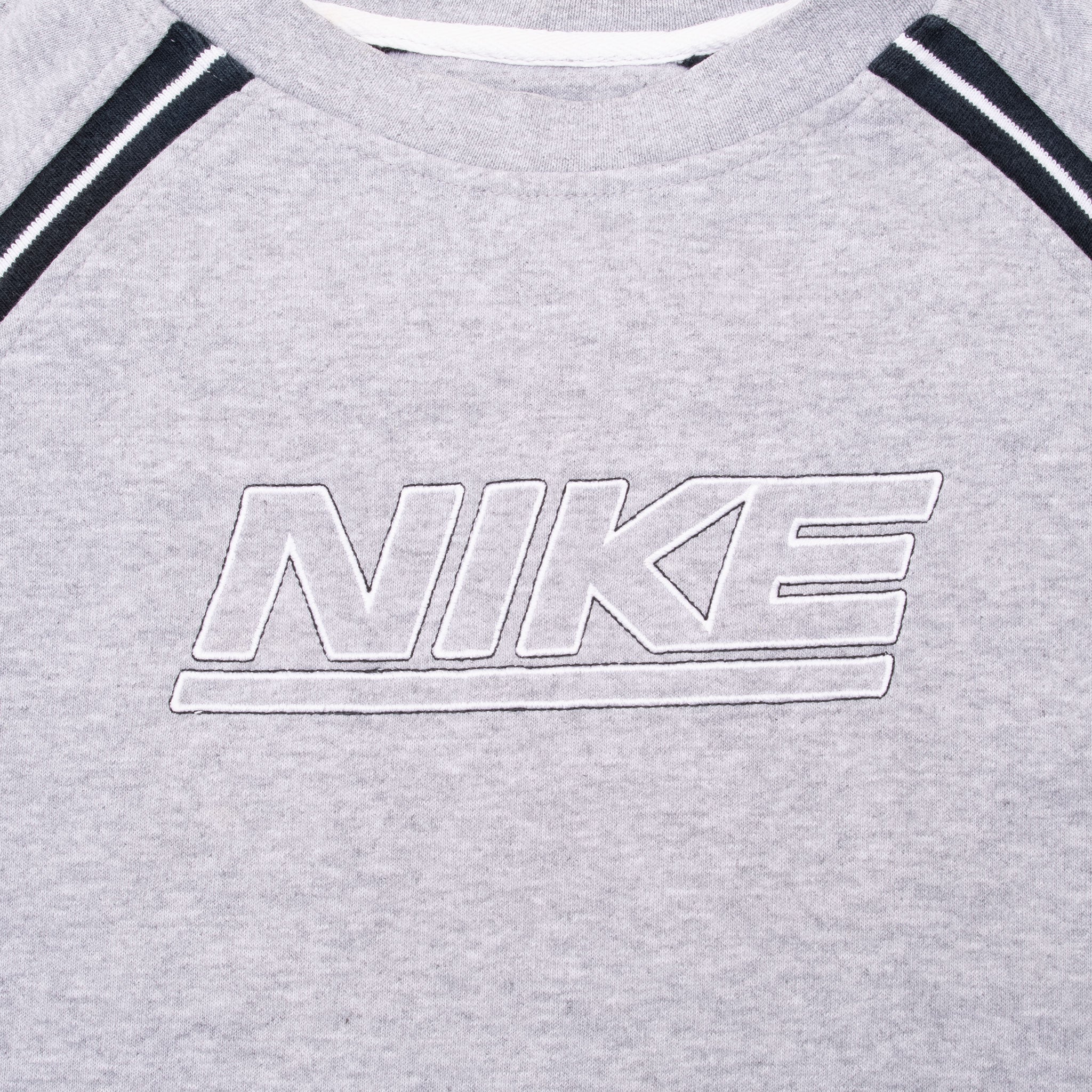 Vintage Nike Spellout Grey Sweatshirt 1990S Size XL