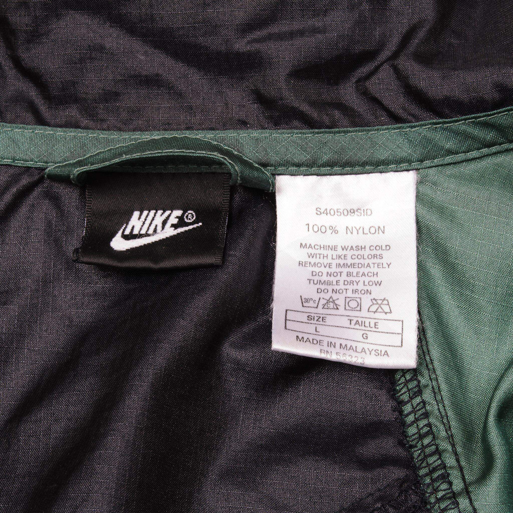 Vintage Nike Nylon Black, Grey and Purple Jacket Size Large.