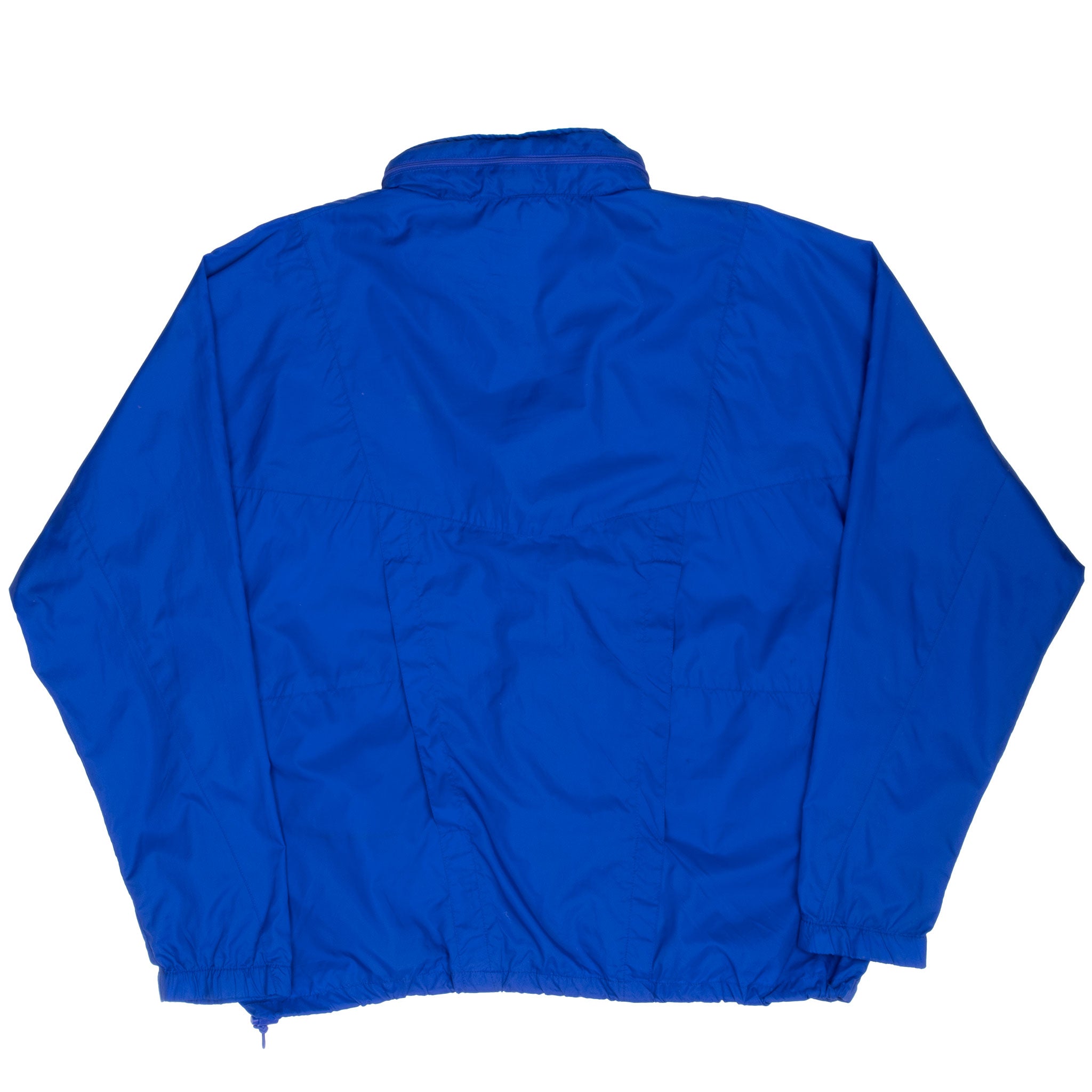 Vintage Nike Classic Swoosh Blue Windbreaker Jacket Late 1980S Size XL