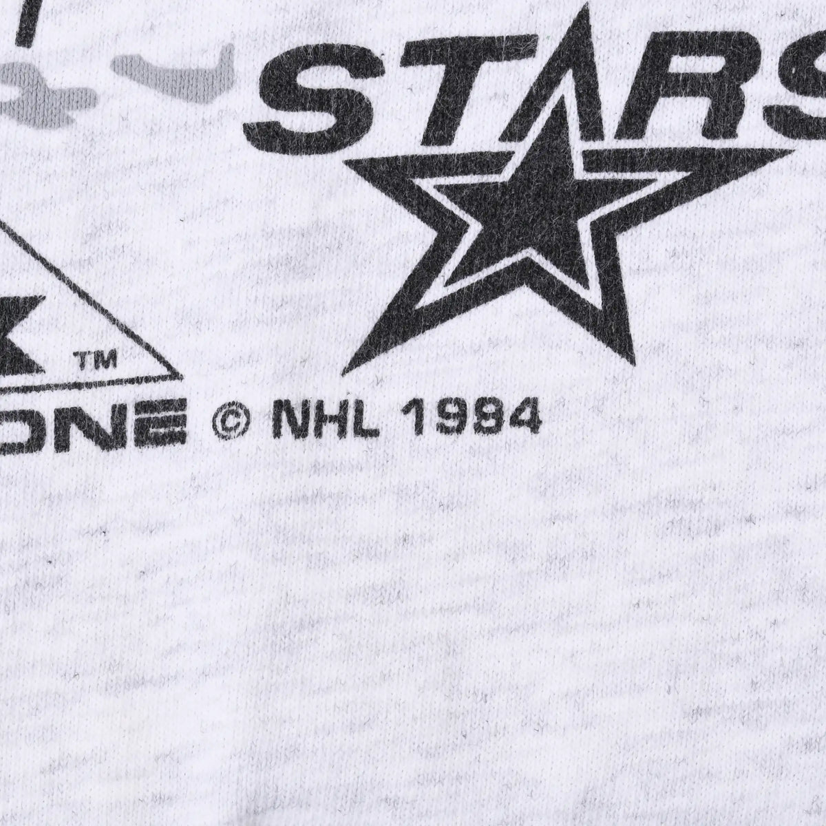 Close-up of Dallas Stars logo and NHL 1994 copyright print