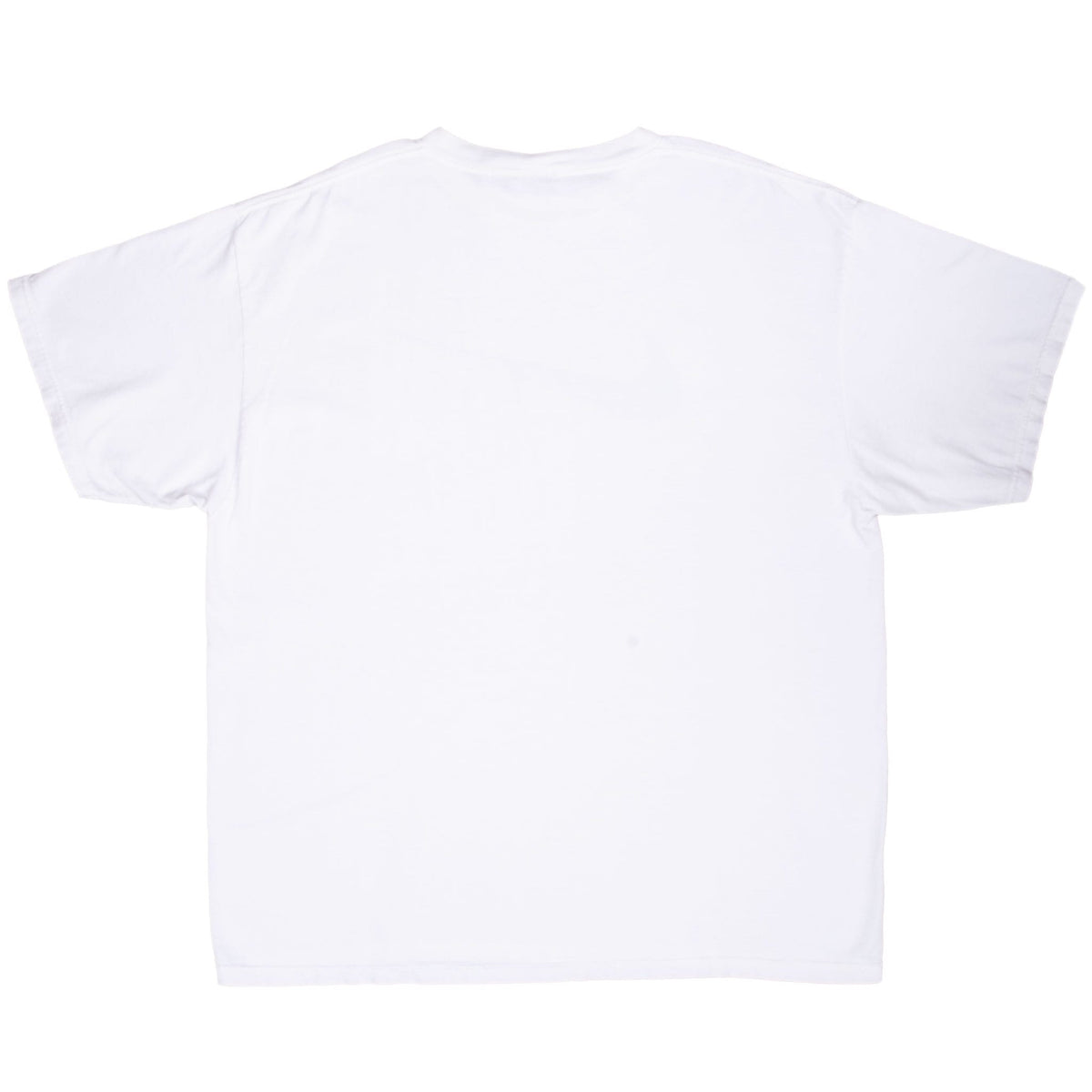 Full back of plain white Nike short-sleeve T-shirt