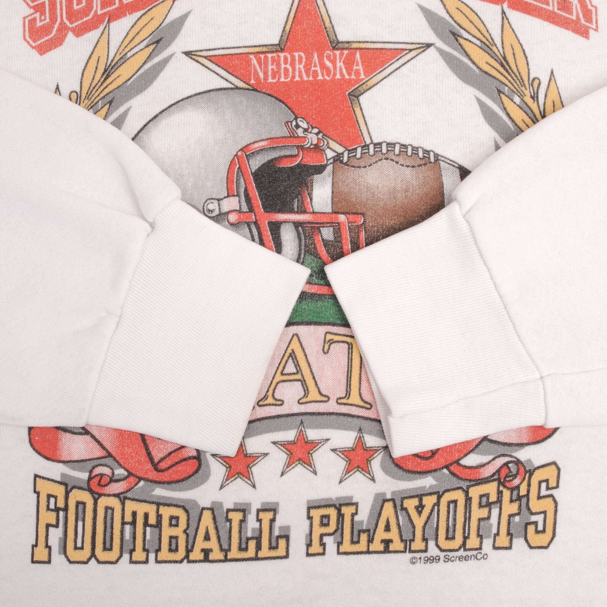 Vintage Ncaa Nebraska State Scriber Snider Football Playoff 1999 Sweatshirt Size XL