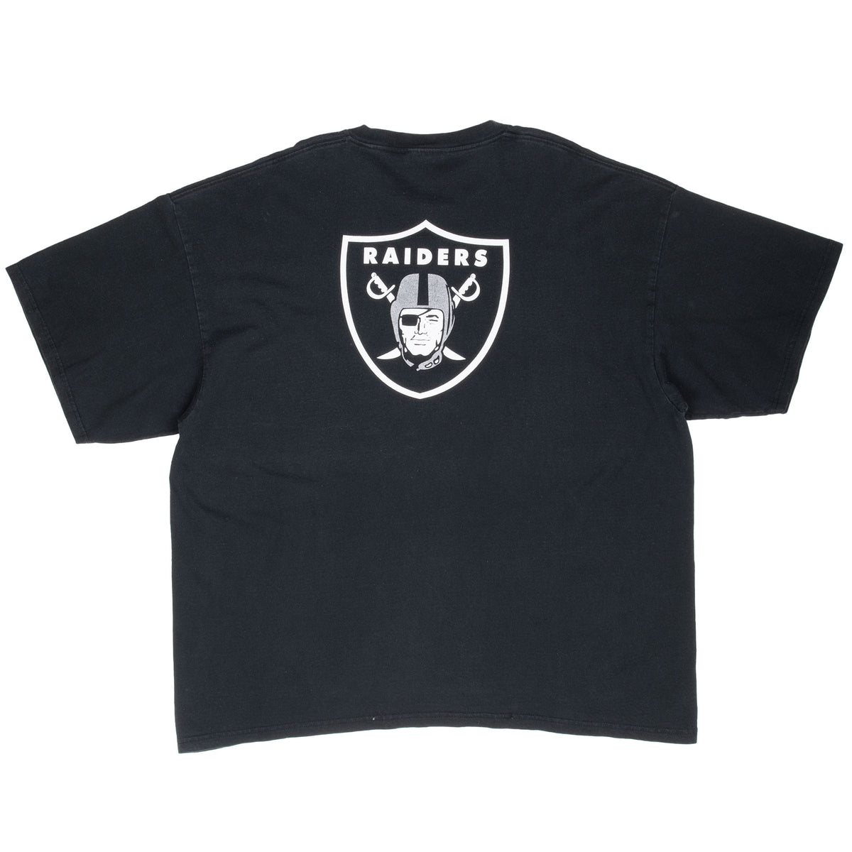 Vintage Nike NFL Oakland Raiders Black Tee Shirt 1990S Size 2XL