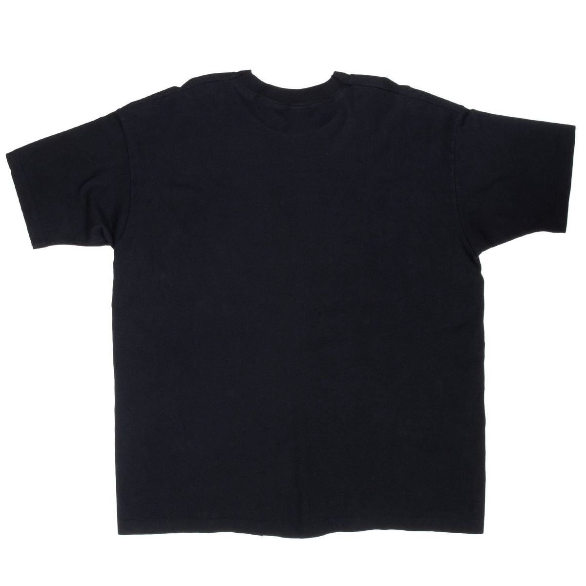 Plain back of black San Francisco 49ers short-sleeve T-shirt