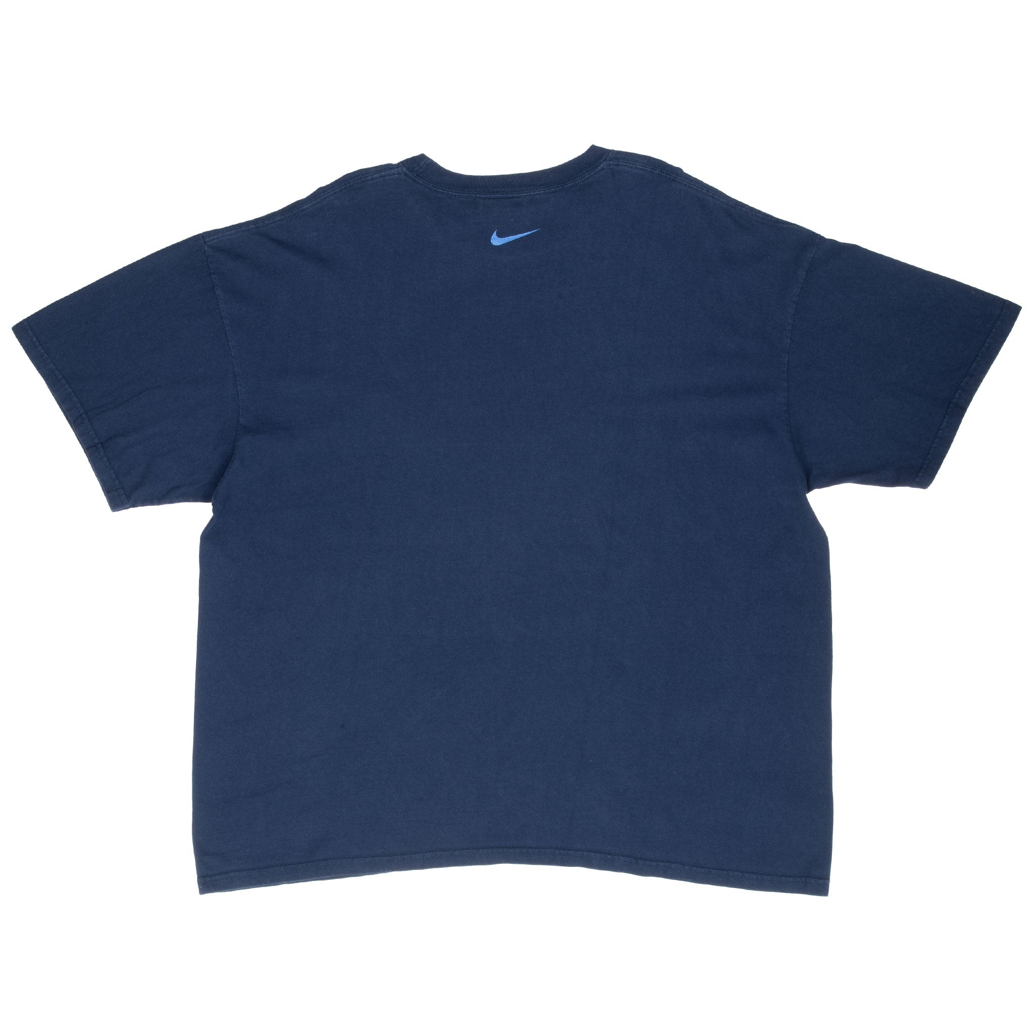 Vintage Nike Athletic Spellout Blue Tee Shirt 2000S Size 2XL
