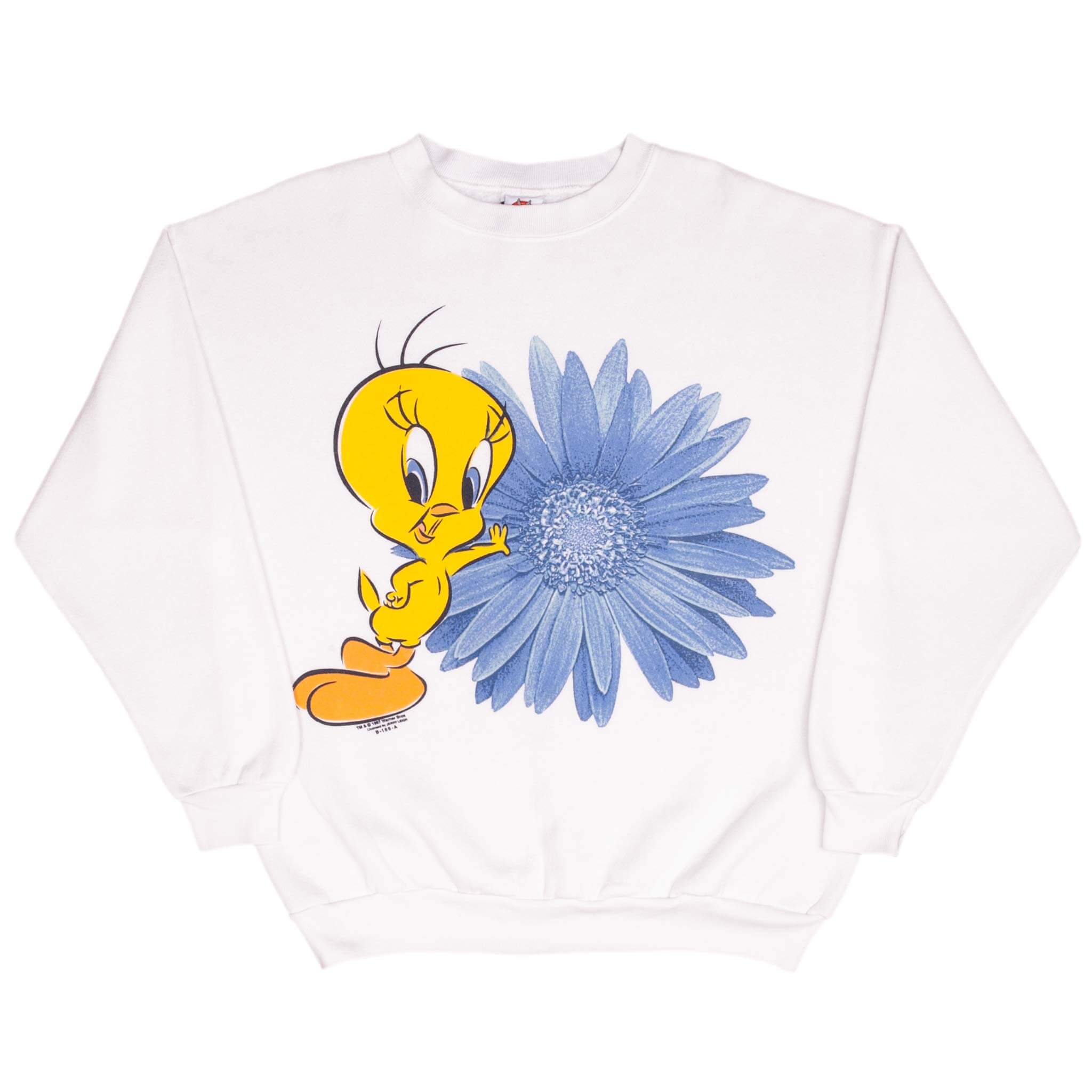 Vintage Looney Tunes Tweety Flower 1997 Sweatshirt Size XL