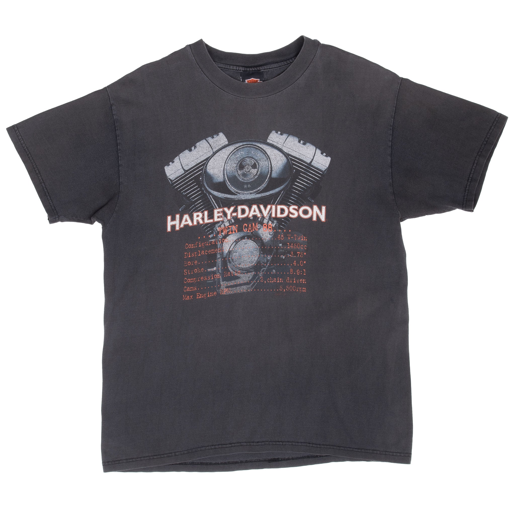 Vintage Harley Davidson Princeton Illinois Tee Shirt 1998 Size Large Made In Usa