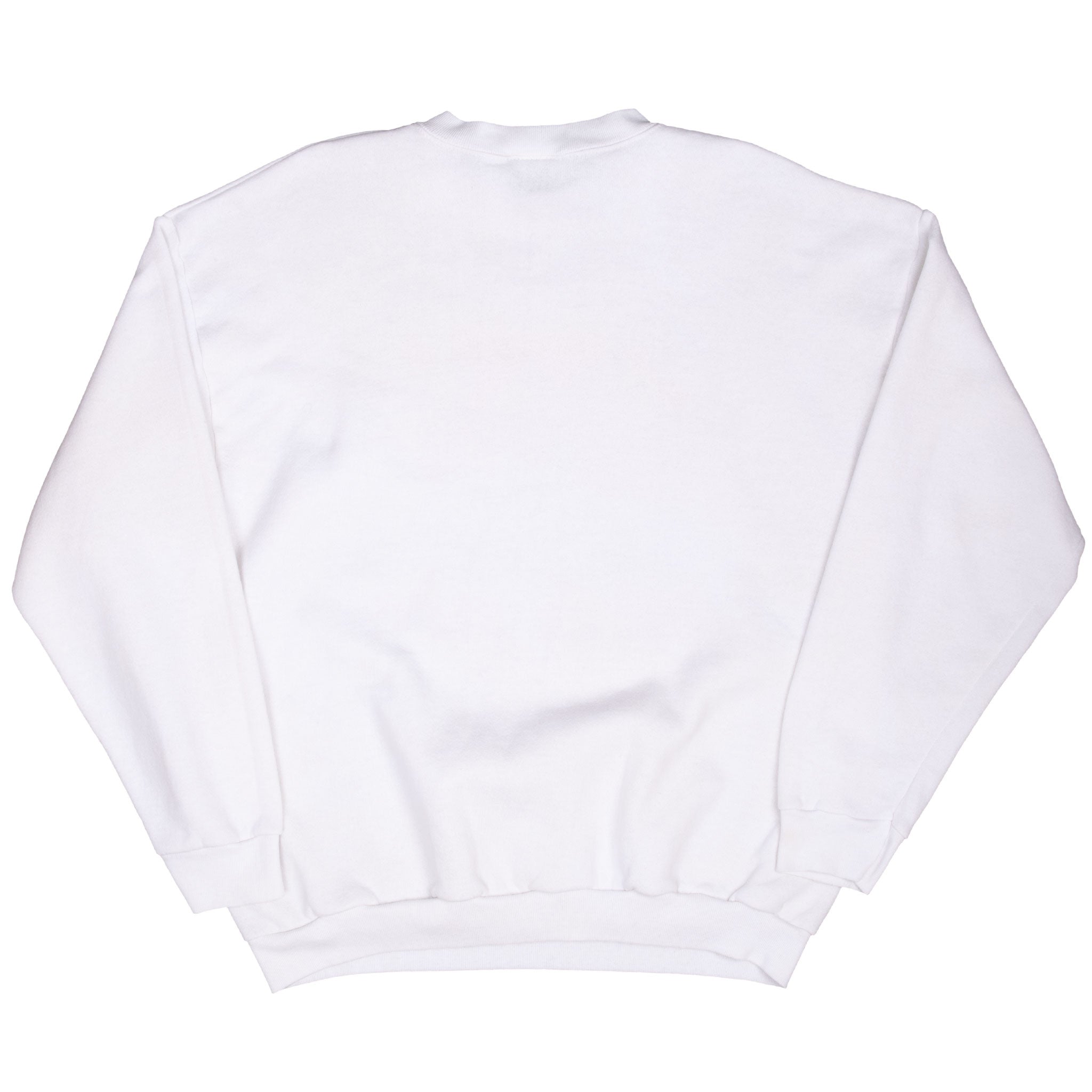Plain back of white San Diego Chargers crewneck sweatshirt