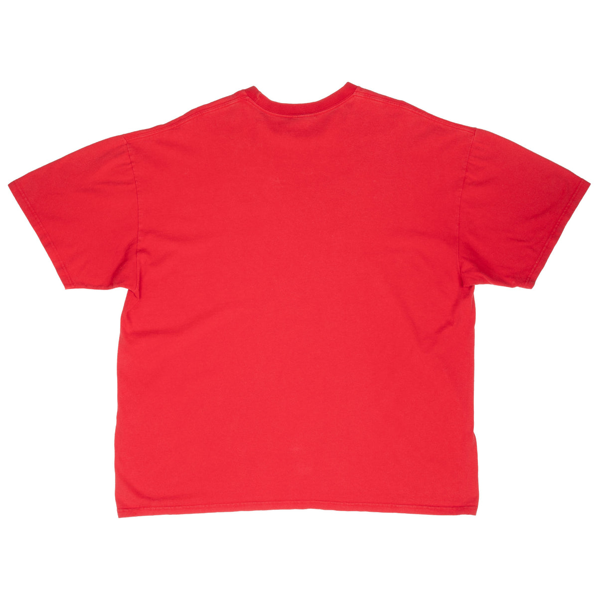 Plain back of red Nike short-sleeve T-shirt